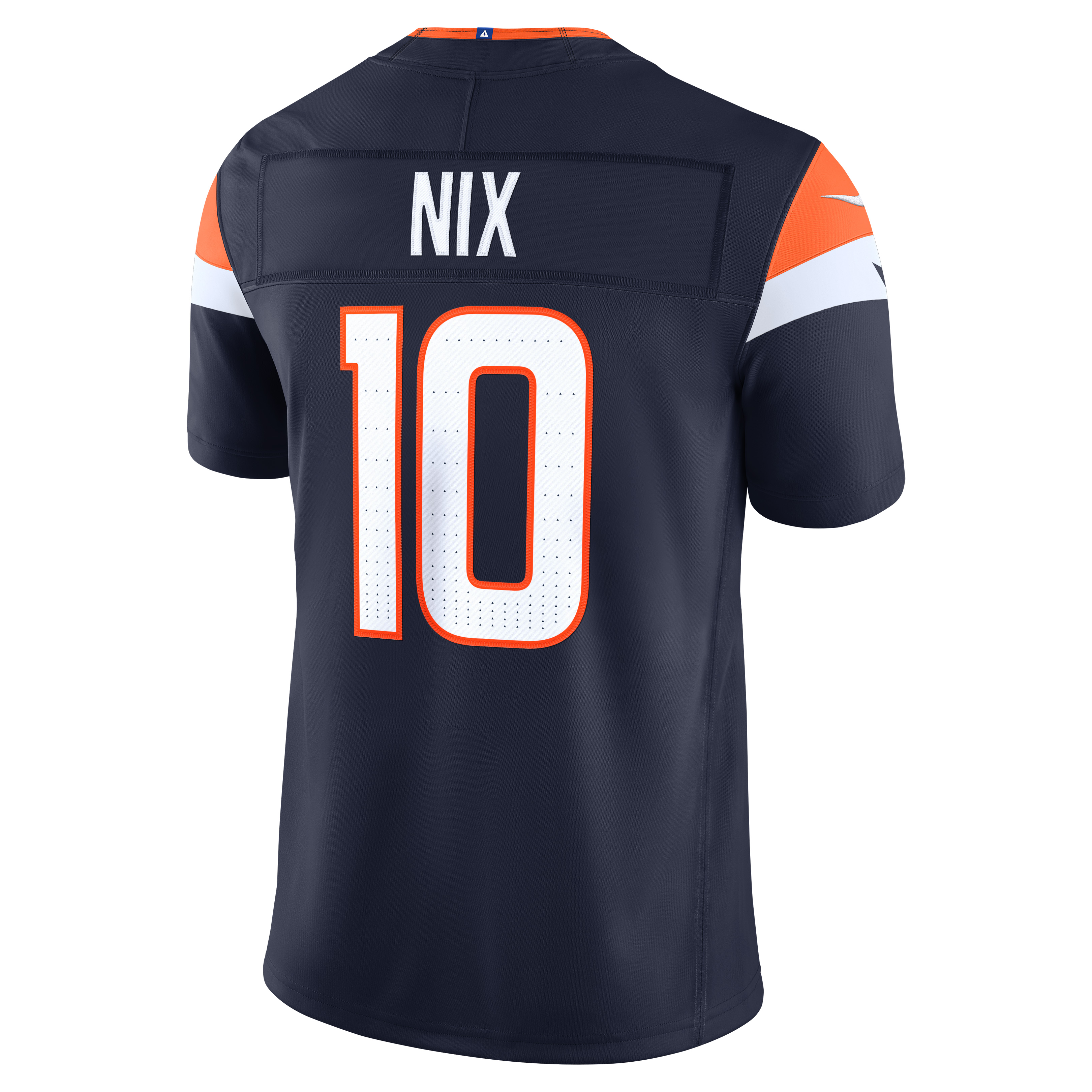 Men's Nike Bo Nix Orange Denver Broncos Alternate Mile High Collection 1977 Throwback Vapor F.U.S.E. Stitched Limited Jersey