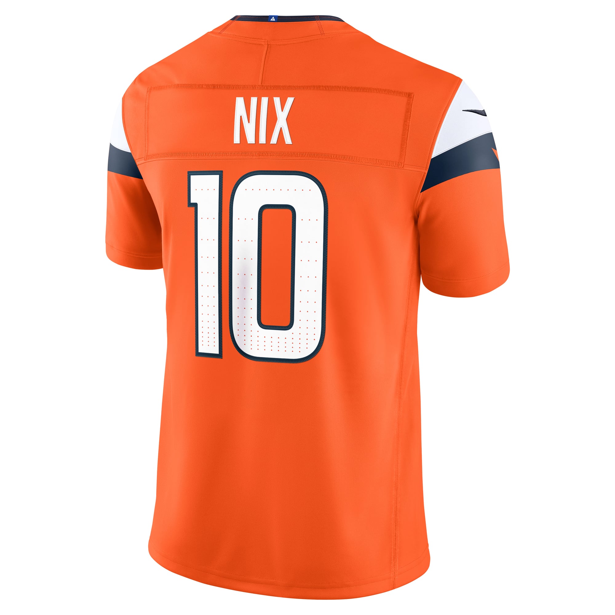 Men's Nike Bo Nix Orange Denver Broncos Team Vapor F.U.S.E. Stitched Limited Jersey