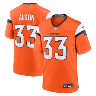 Brent Austin Denver Broncos Nike Team Game Jersey - Orange