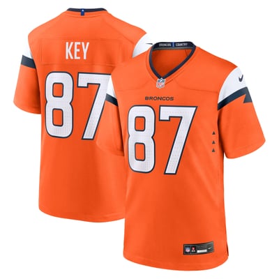 Dane Key Denver Broncos Nike Team Game Jersey - Orange
