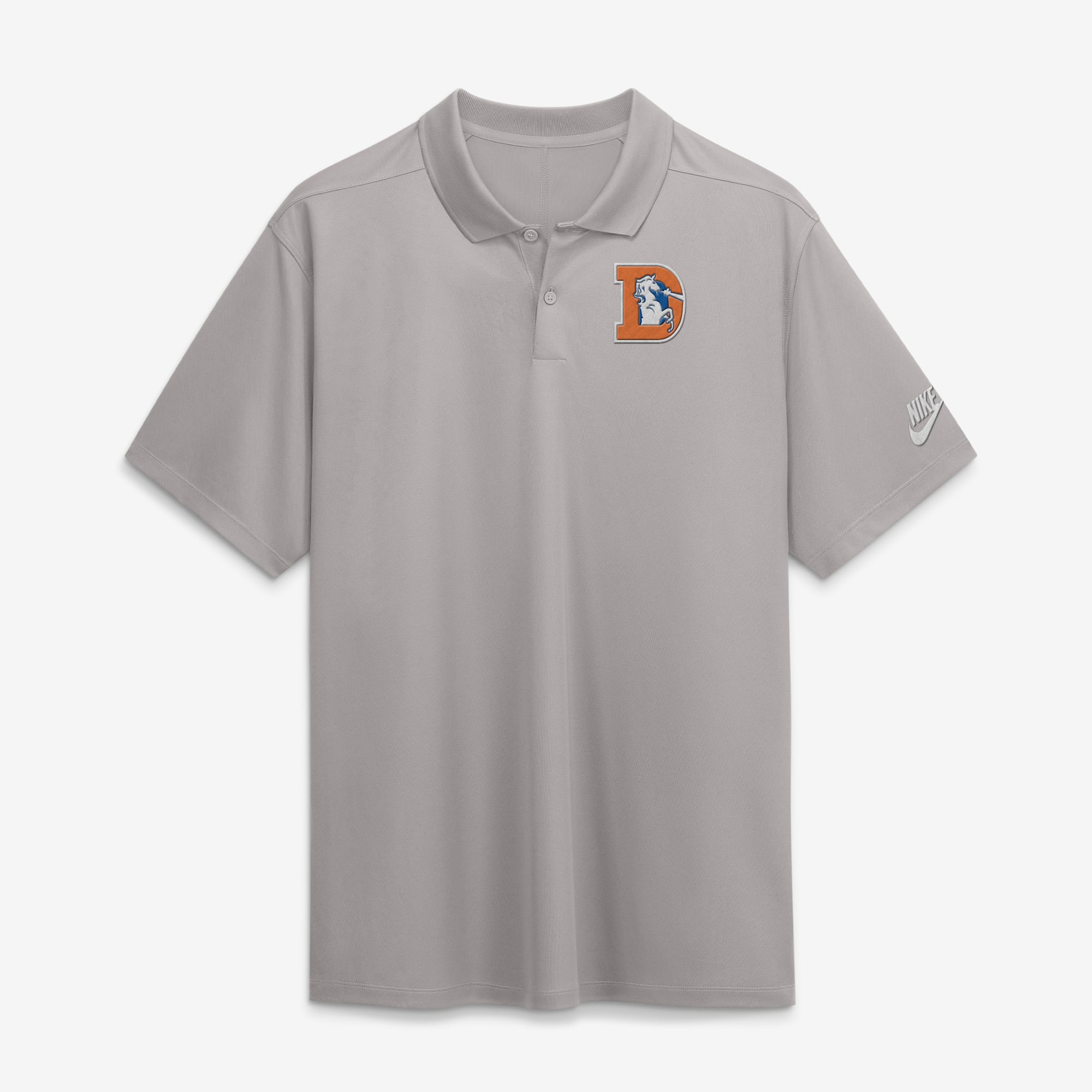 Polo Nike Dri-FIT Heritage Roots Victory gris Denver Broncos pour homme