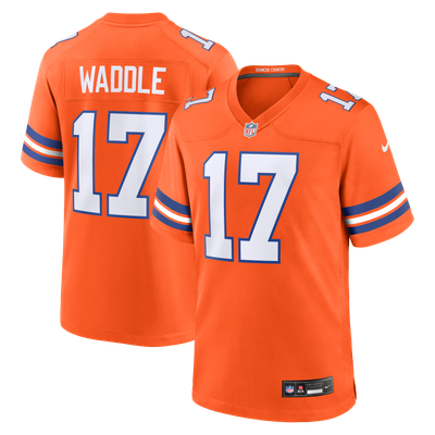 Jaylen Waddle Denver Broncos Nike Alternate Mile High Collection 1977 Throwback Game Jersey - Orange