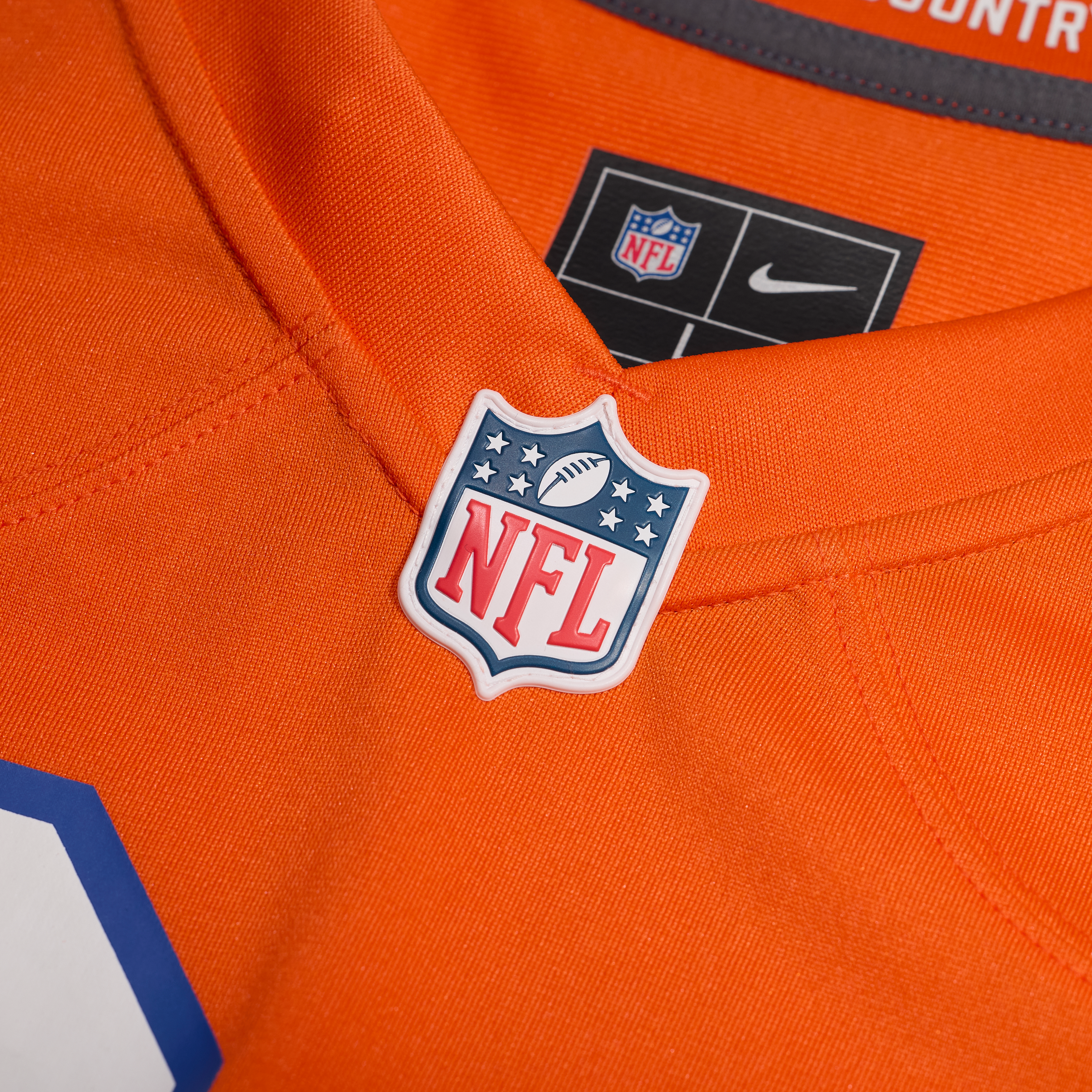 Maillot de match Nike Jaylen Waddle orange des Denver Broncos pour homme