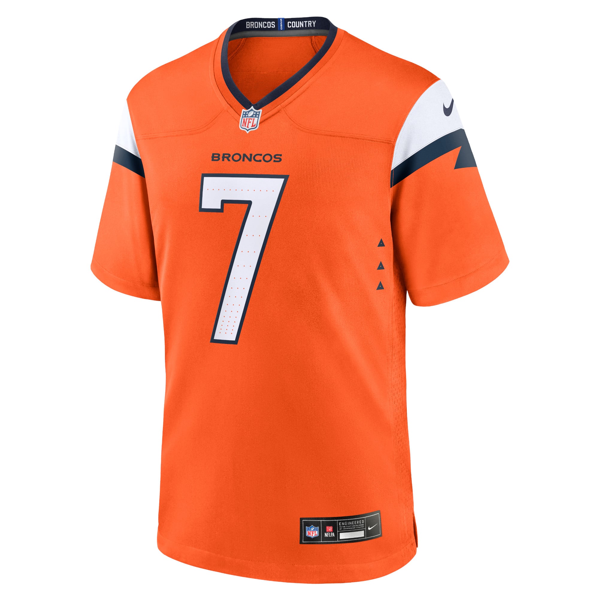 Maillot de match Nike John Elway orange Denver Broncos pour homme, joueur retraité