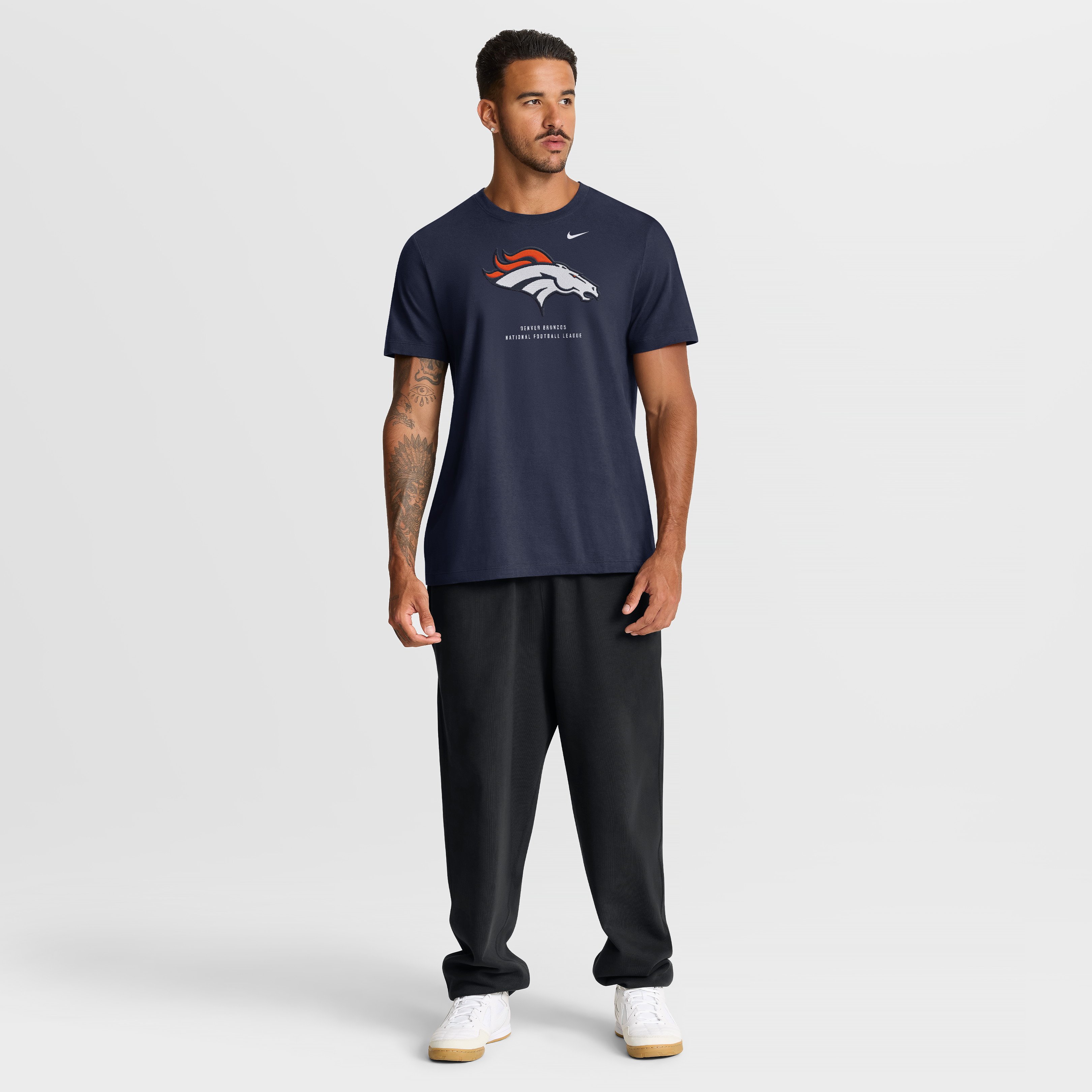 T-shirt Nike bleu marine Denver Broncos pour homme