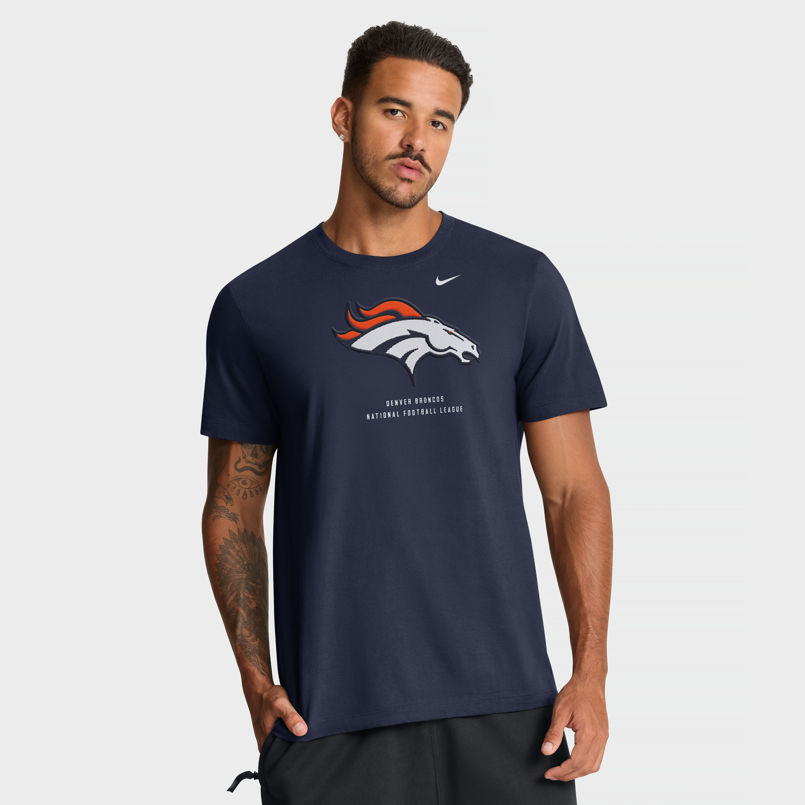 T-shirt Nike bleu marine Denver Broncos pour homme