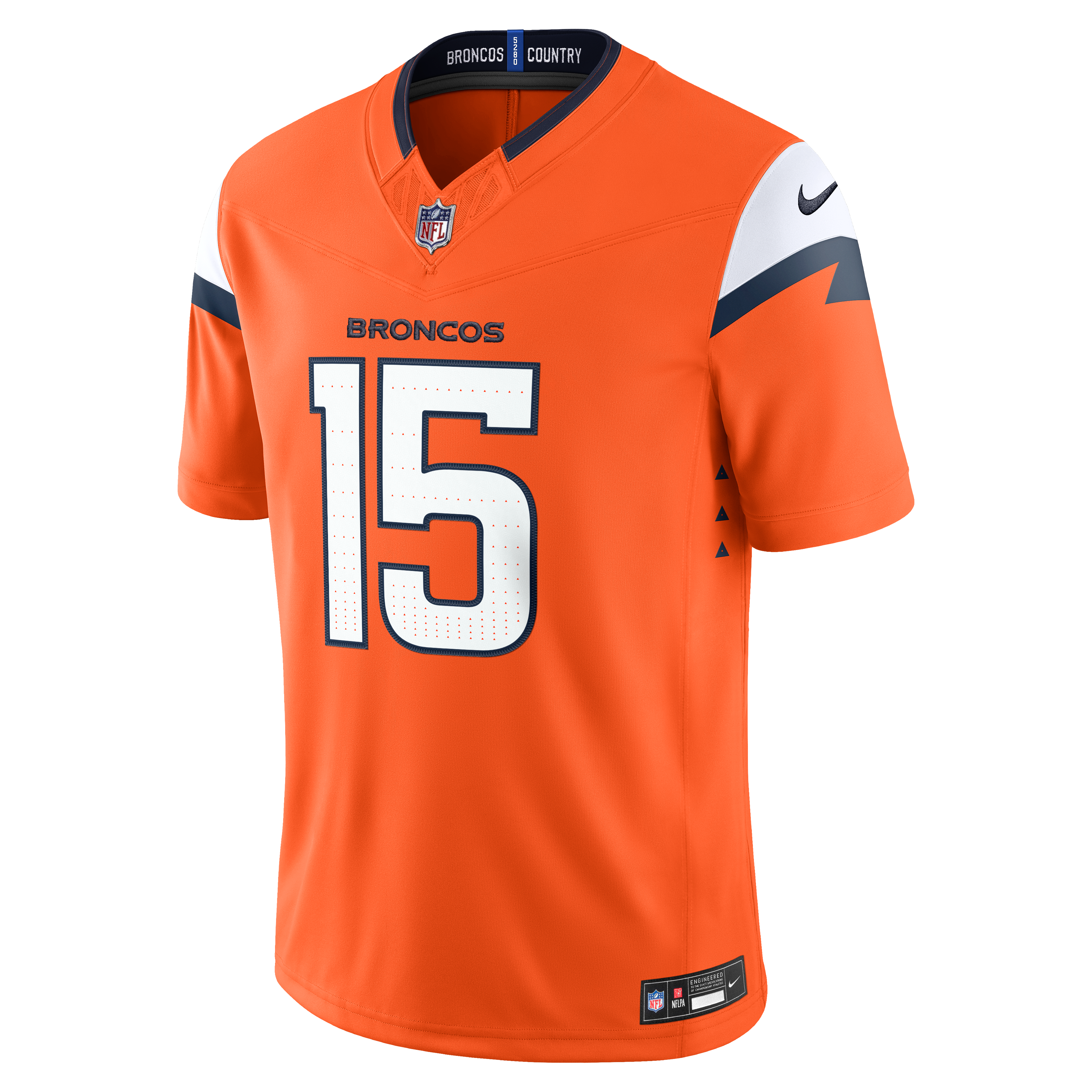 Men's Nike Nik Bonitto Orange Denver Broncos Team Vapor F.U.S.E. Stitched Limited Jersey