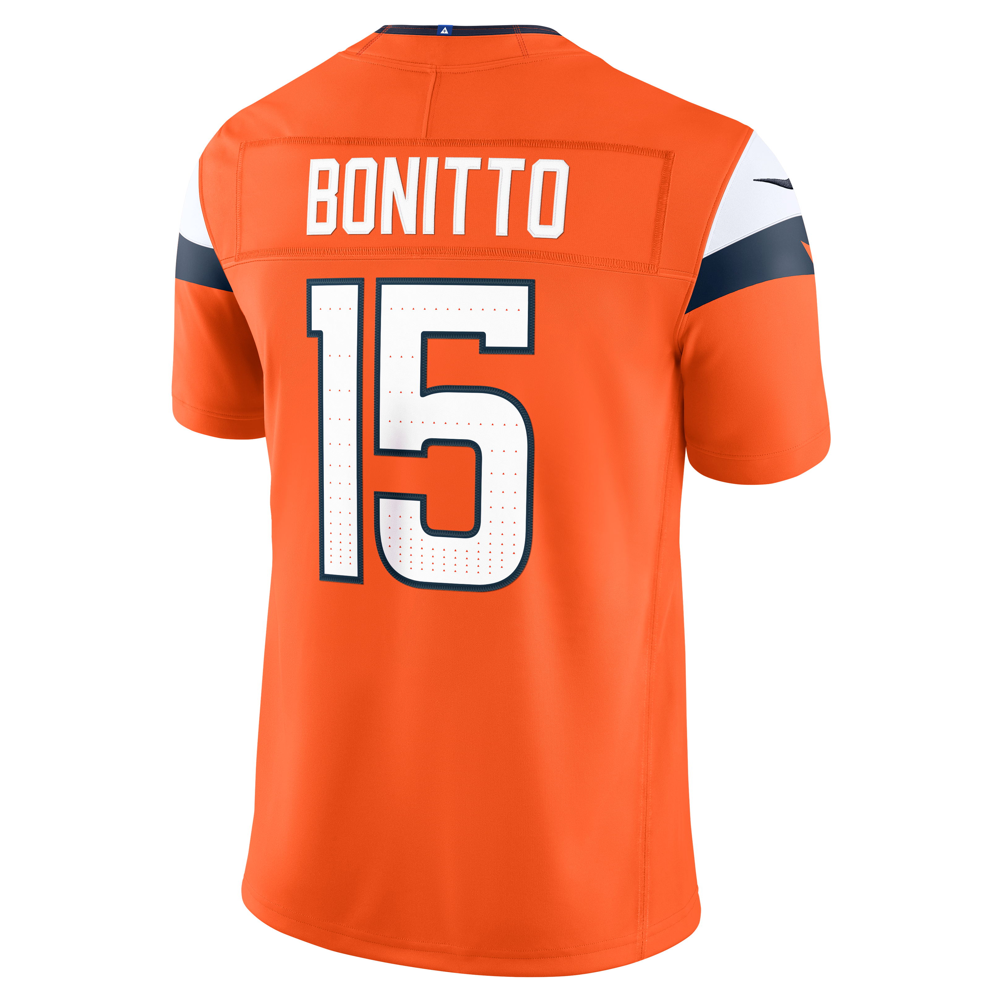 Men's Nike Nik Bonitto Orange Denver Broncos Team Vapor F.U.S.E. Stitched Limited Jersey
