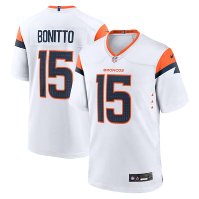 Nik Bonitto Denver Broncos Nike Game Jersey -  White
