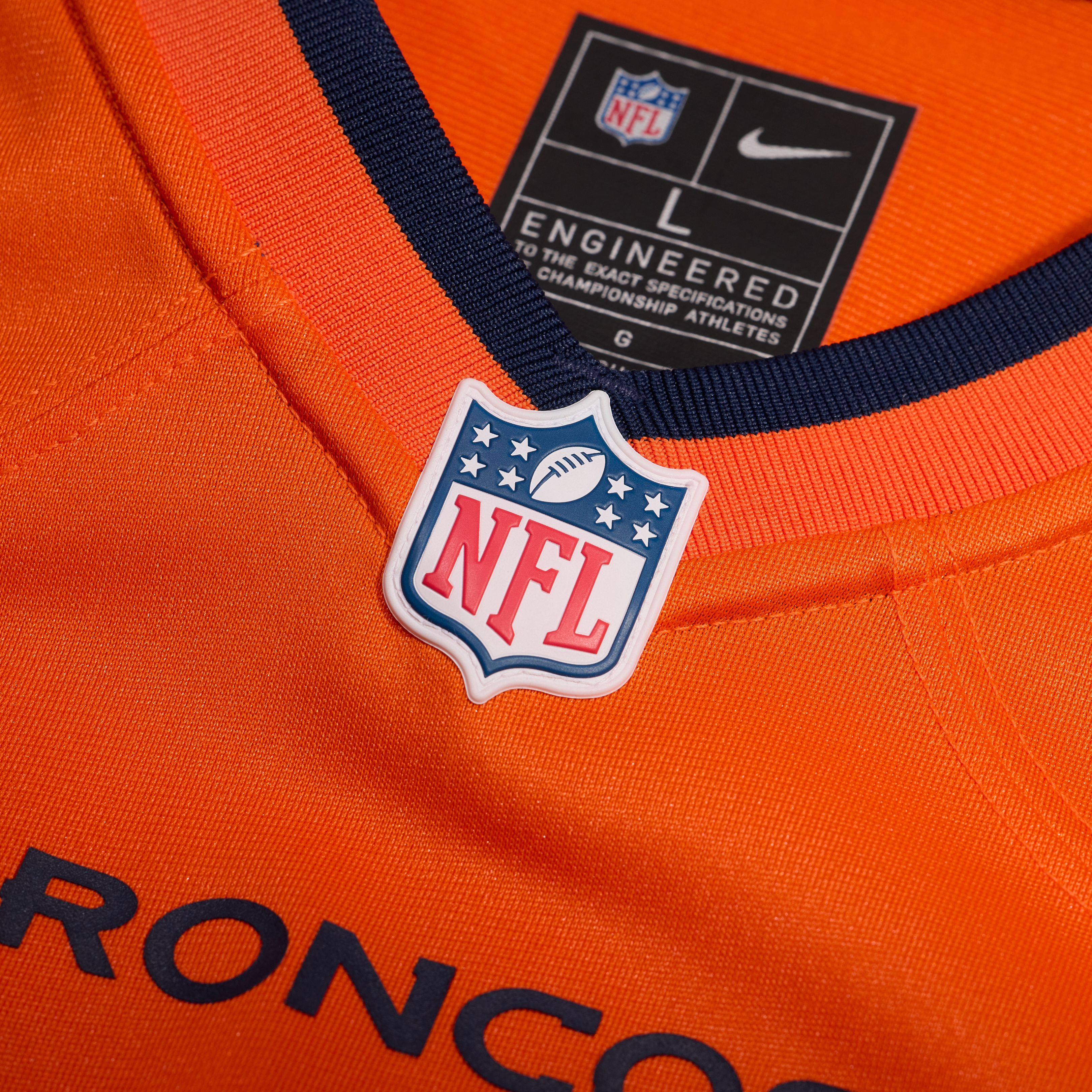 Maillot de match Nike Pat Bryant orange des Broncos Denver pour homme