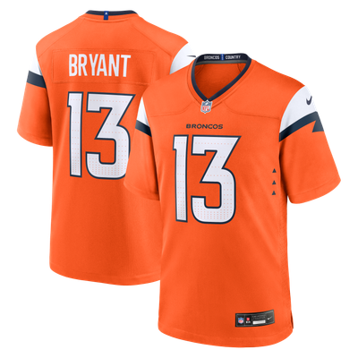 Pat Bryant Denver Broncos Nike Team Game Jersey - Orange