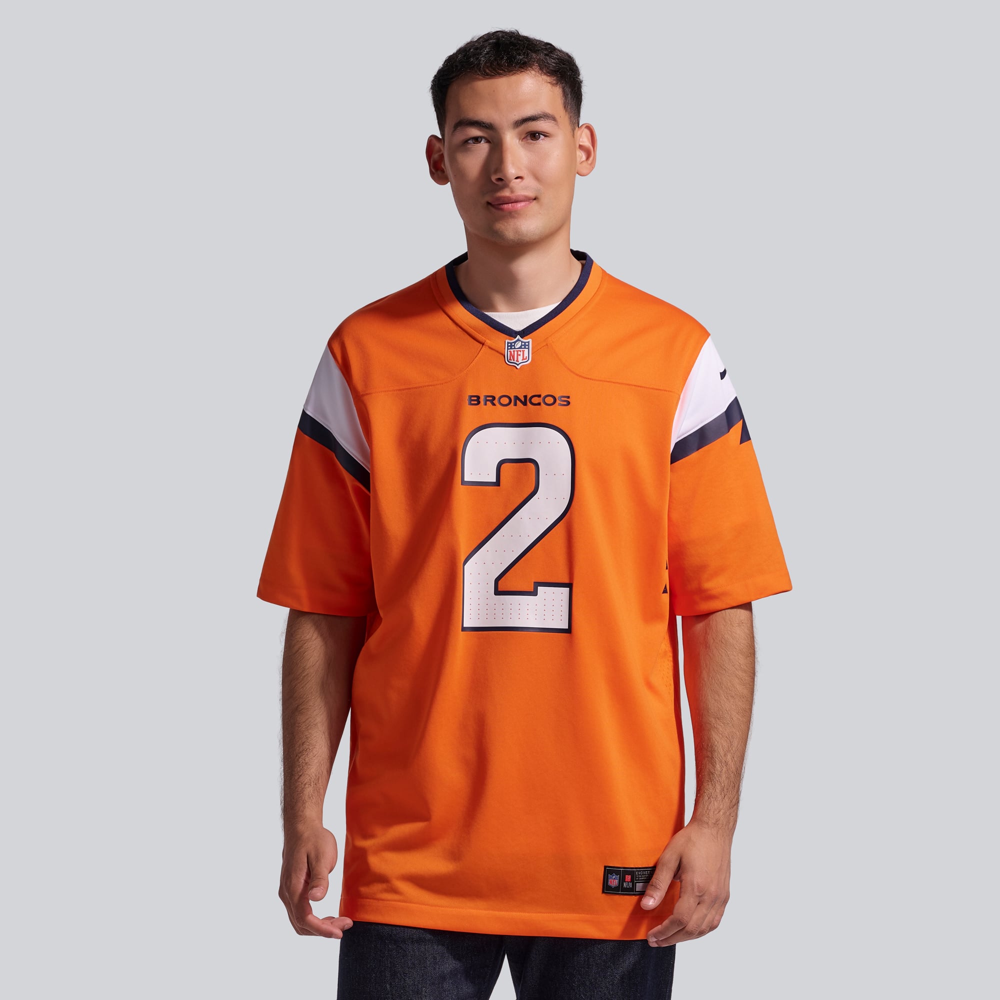 Men's Nike Patrick Surtain II Orange Denver Broncos Team Game Jersey