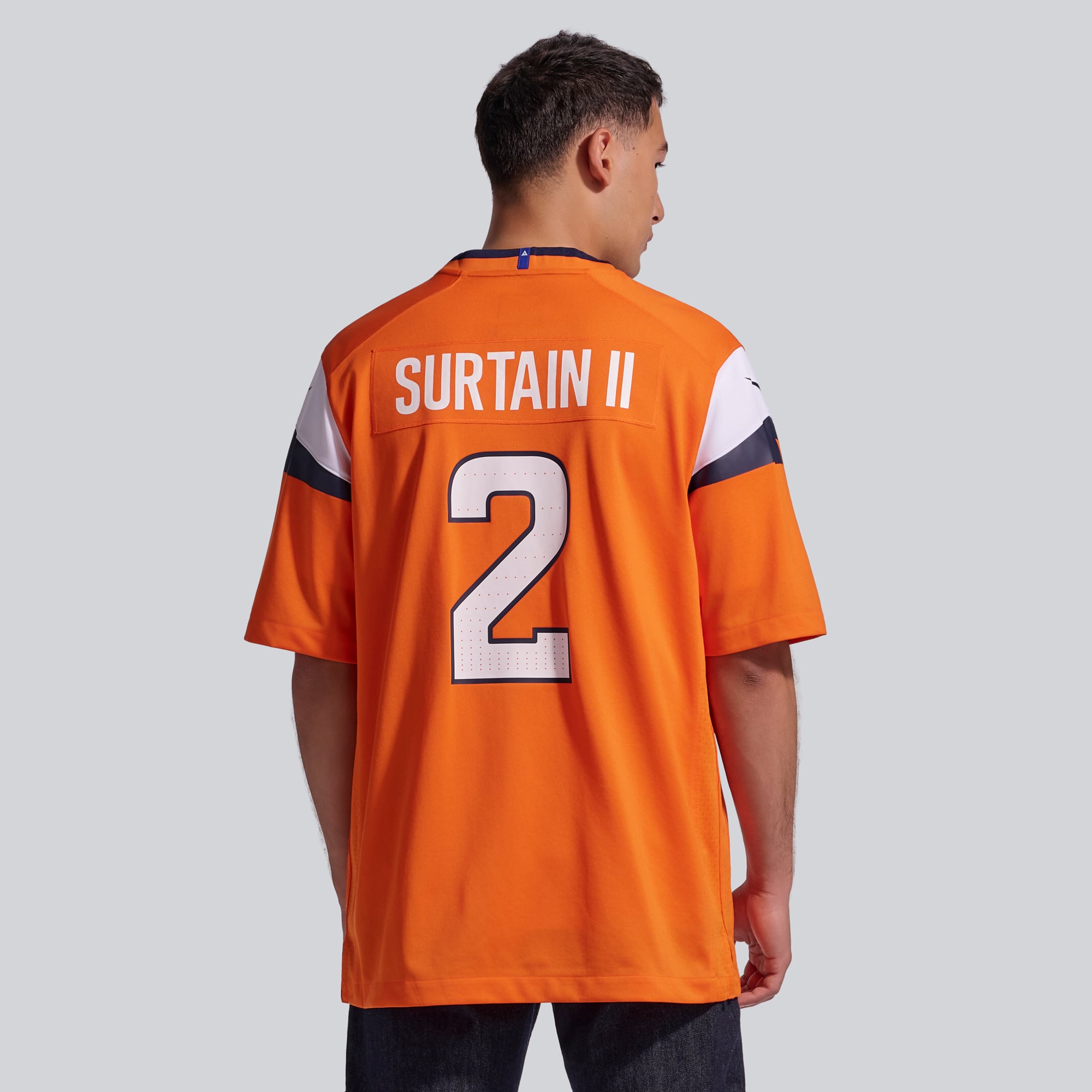 Men's Nike Patrick Surtain II Orange Denver Broncos Team Game Jersey