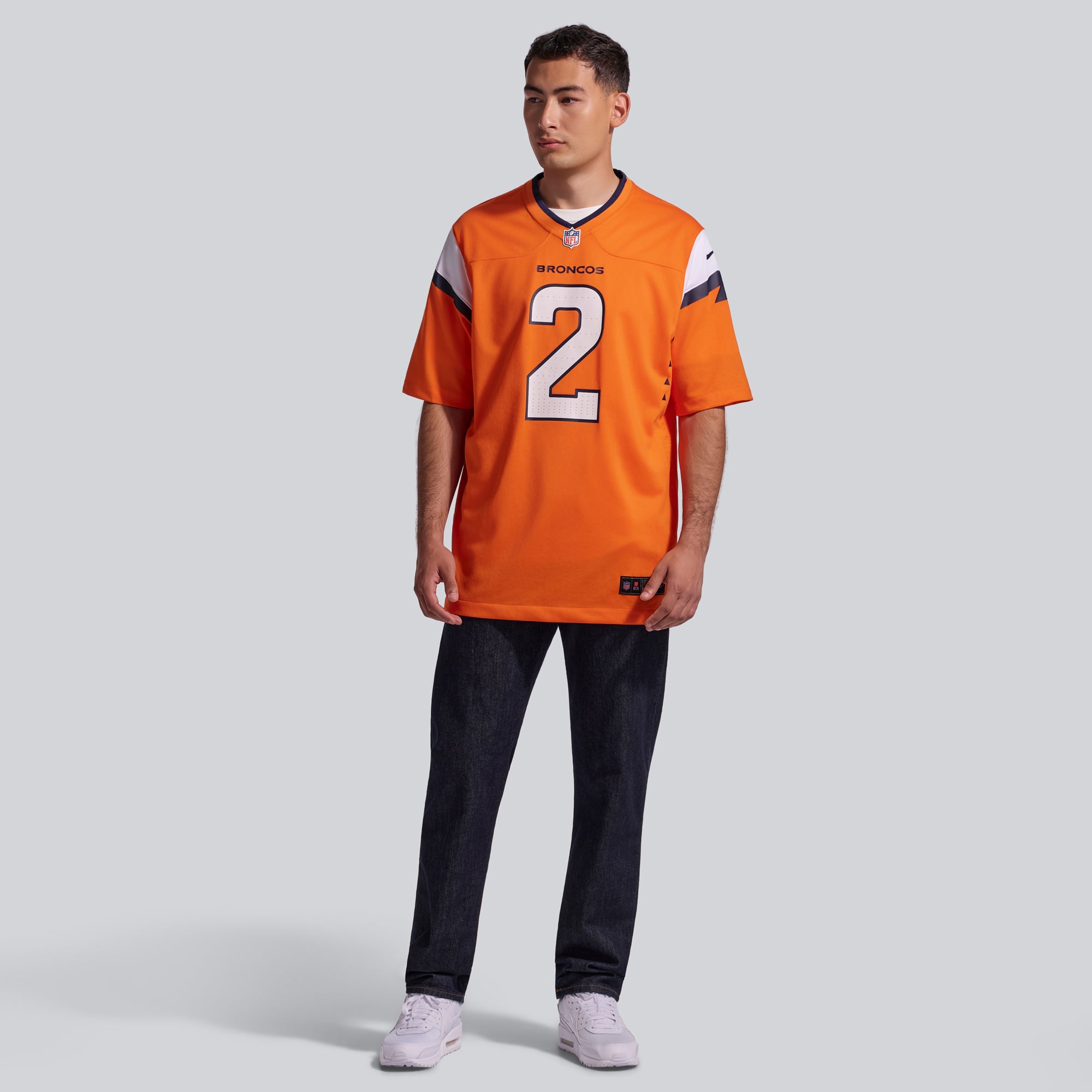 Men's Nike Patrick Surtain II Orange Denver Broncos Team Game Jersey