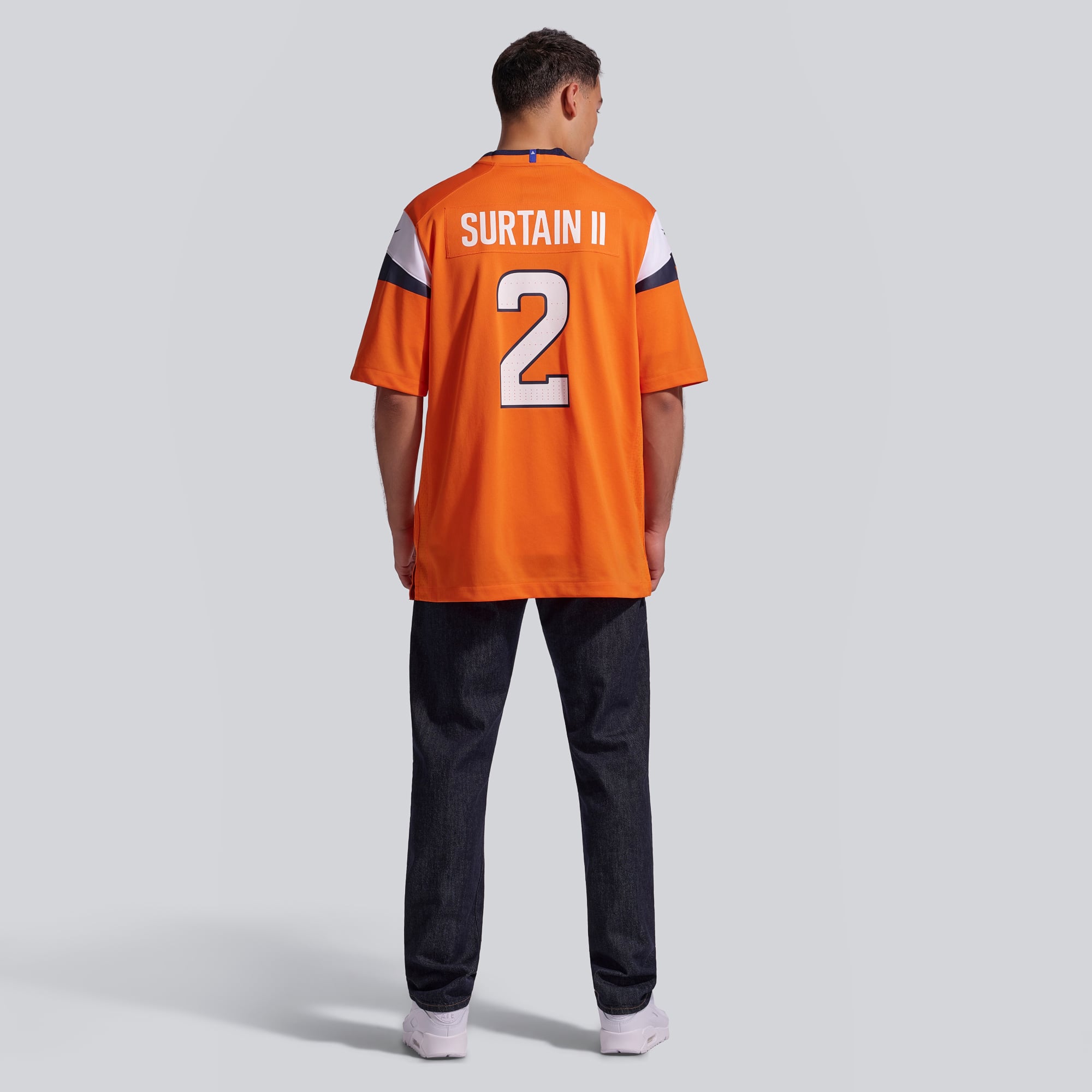 Men's Nike Patrick Surtain II Orange Denver Broncos Team Game Jersey