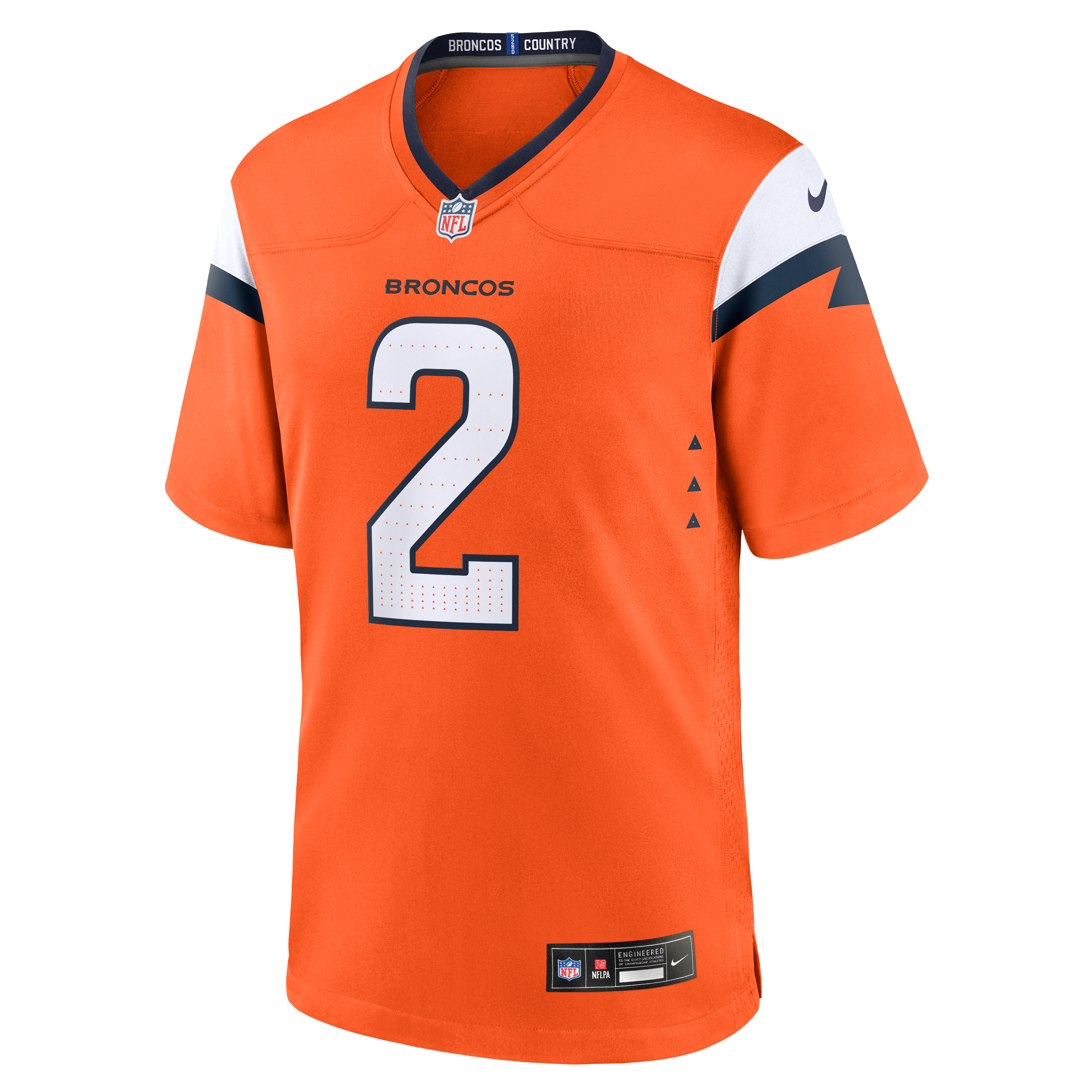 Men's Nike Patrick Surtain II Orange Denver Broncos Team Game Jersey