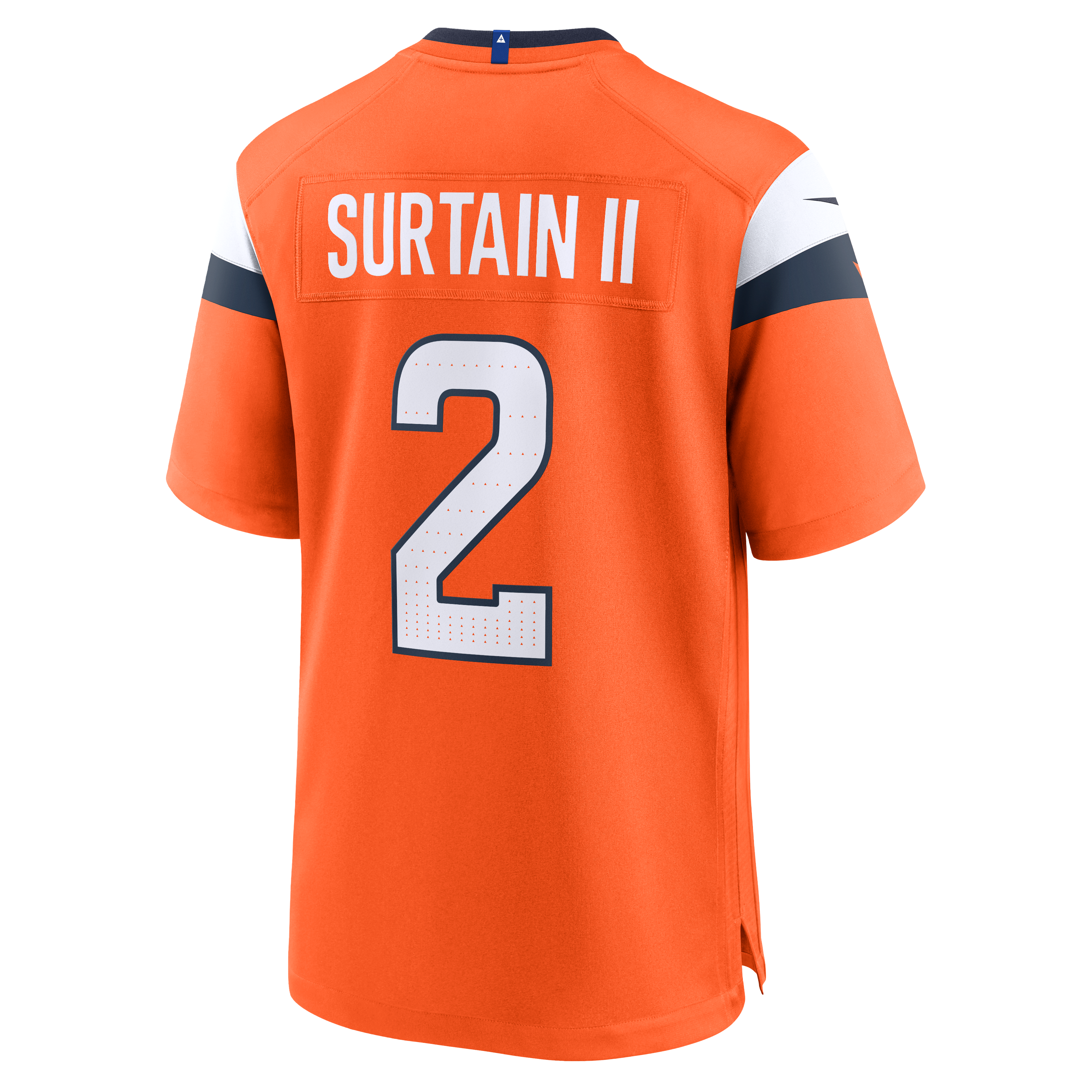 Men's Nike Patrick Surtain II Orange Denver Broncos Team Game Jersey