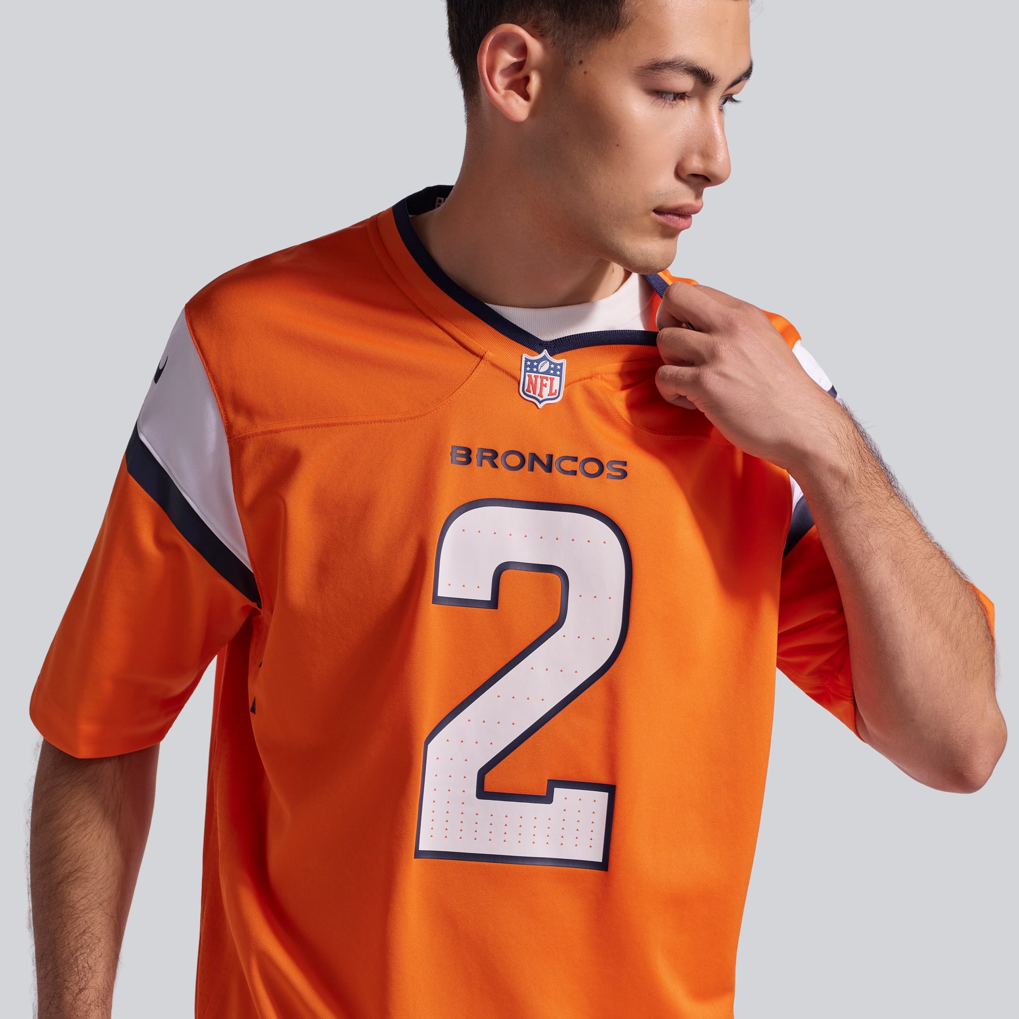Men's Nike Patrick Surtain II Orange Denver Broncos Team Game Jersey