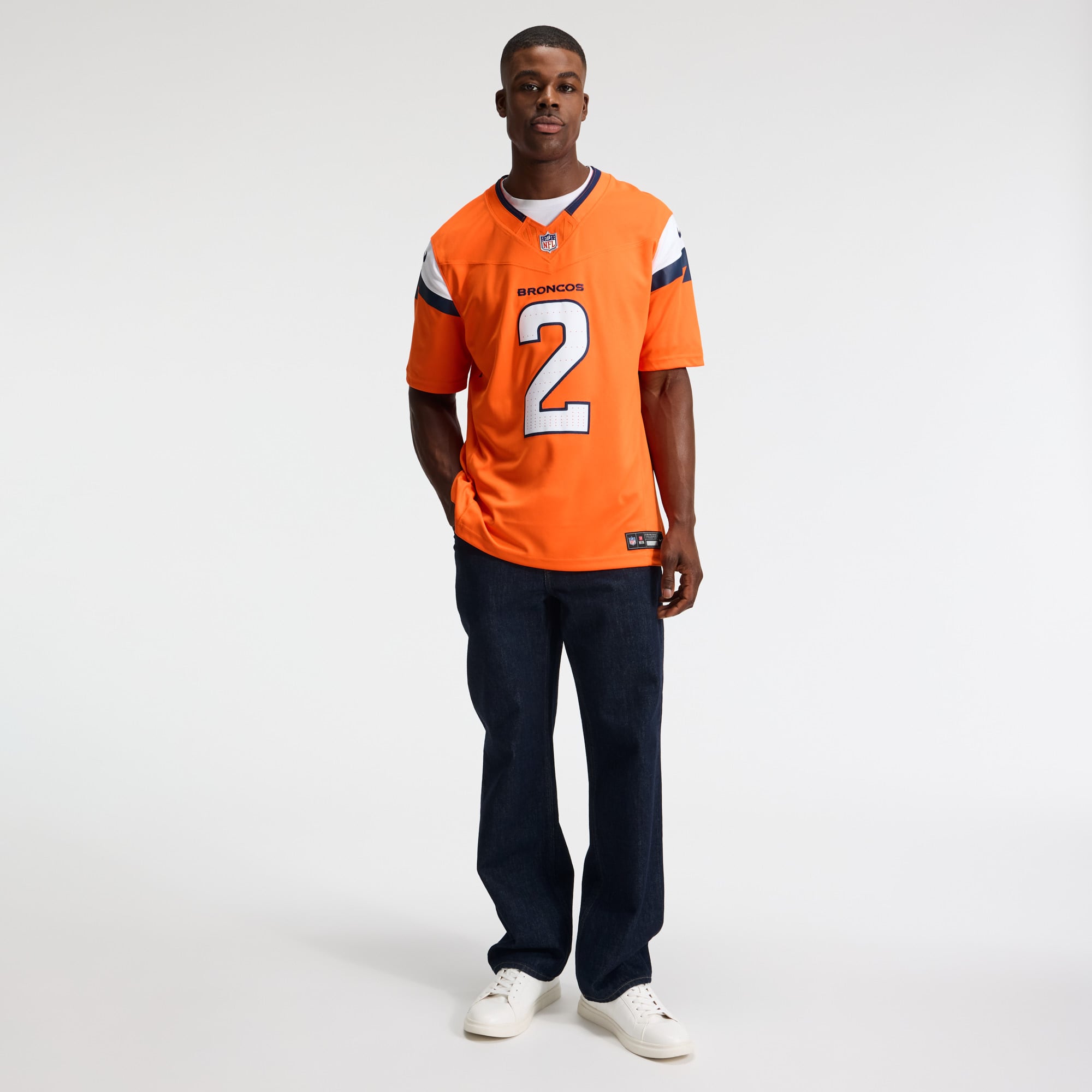 Men's Nike Patrick Surtain II Orange Denver Broncos Team Vapor F.U.S.E. Stitched Limited Jersey