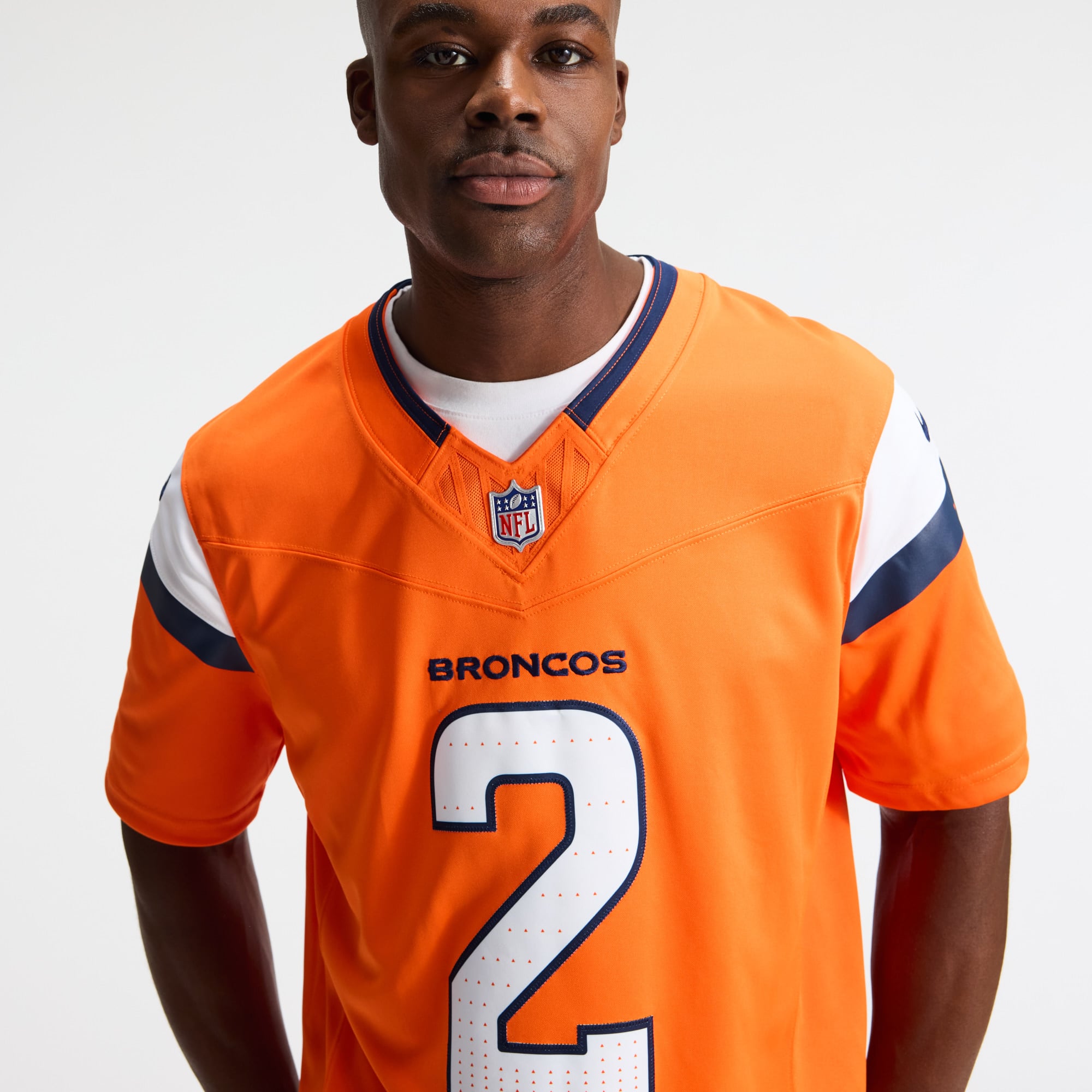 Men's Nike Patrick Surtain II Orange Denver Broncos Team Vapor F.U.S.E. Stitched Limited Jersey