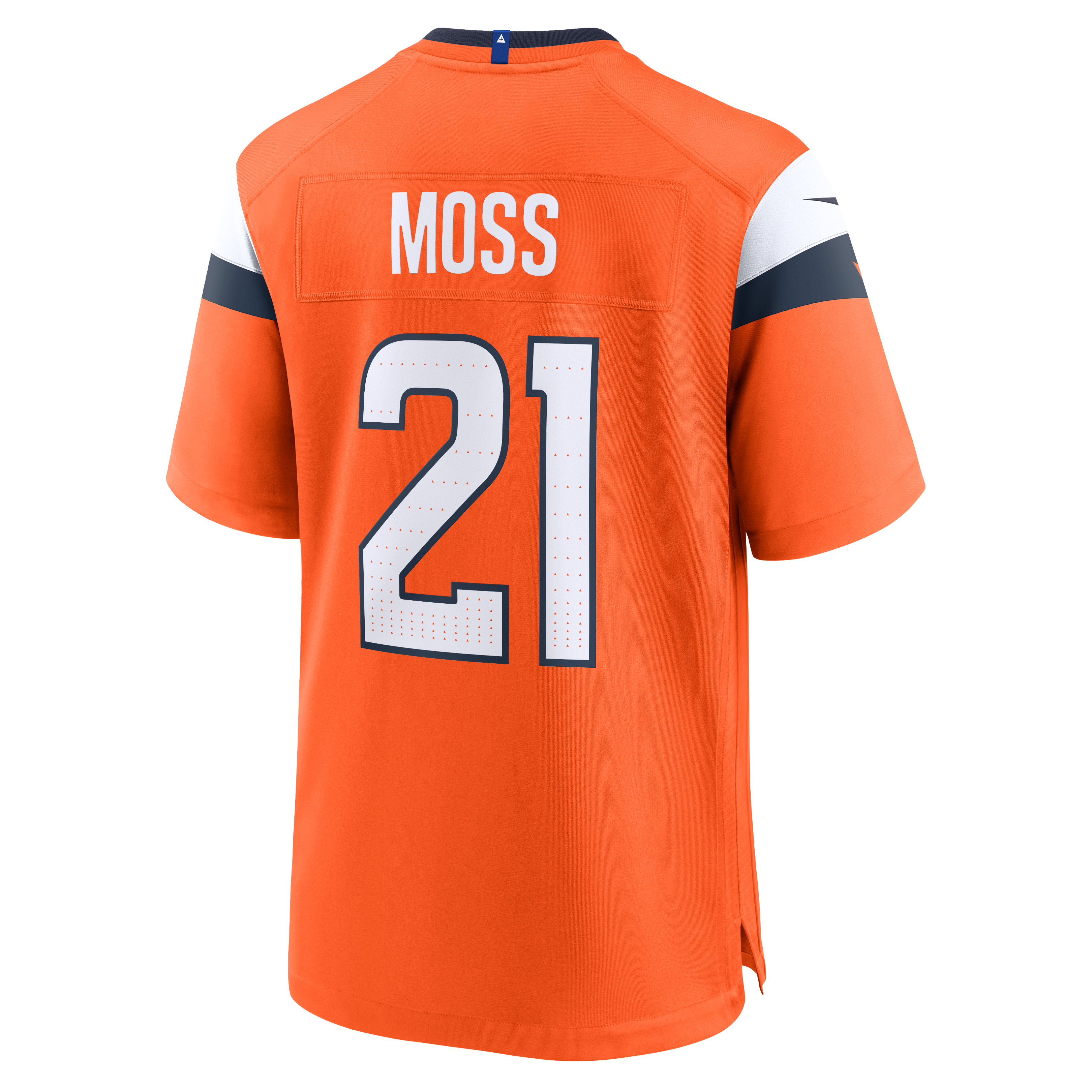 Maillot de match Nike Riley Moss Orange Denver Broncos pour homme