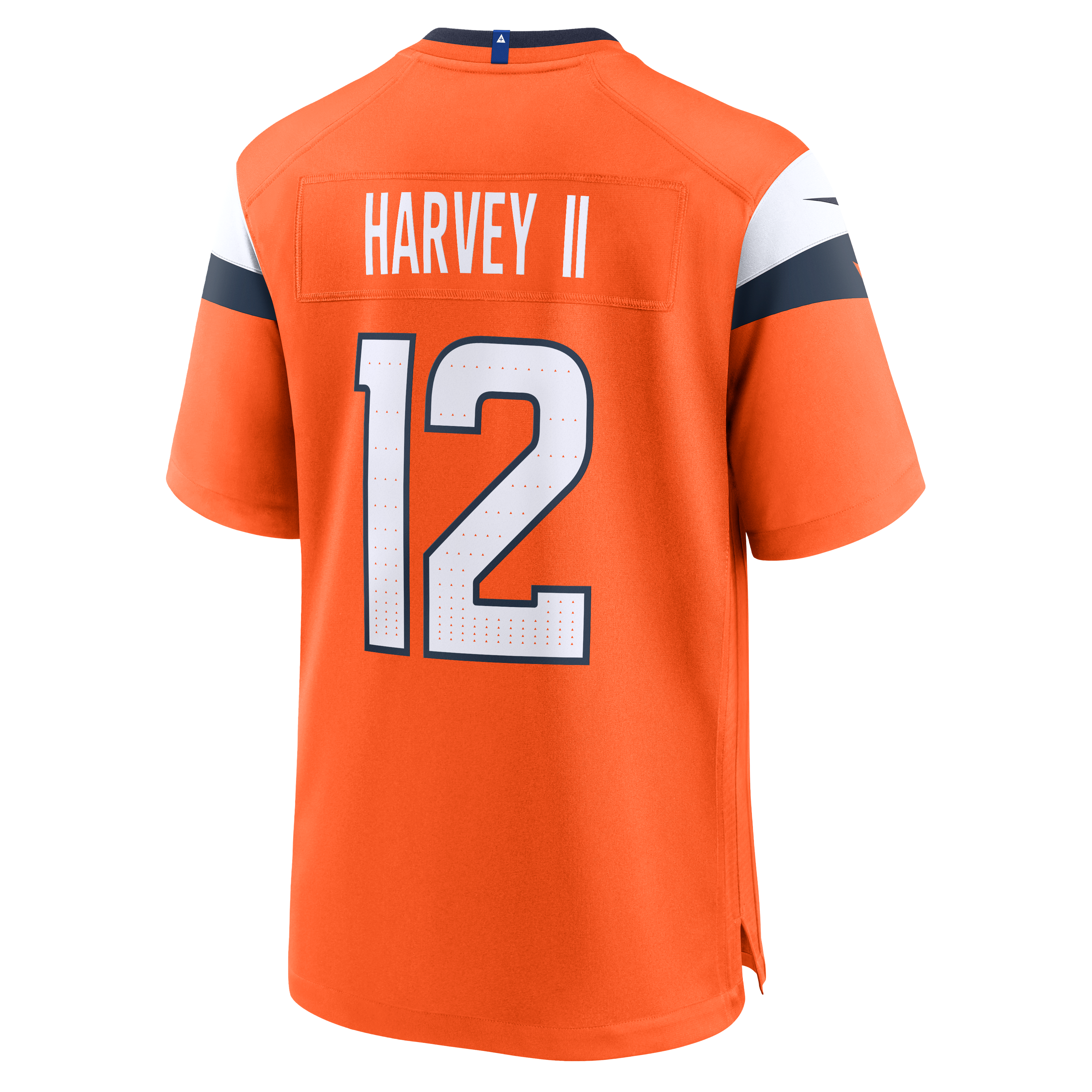 Maillot de match Nike RJ Harvey orange des Broncos Denver pour homme