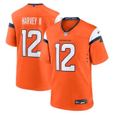 RJ Harvey Denver Broncos Nike Team Game Jersey - Orange