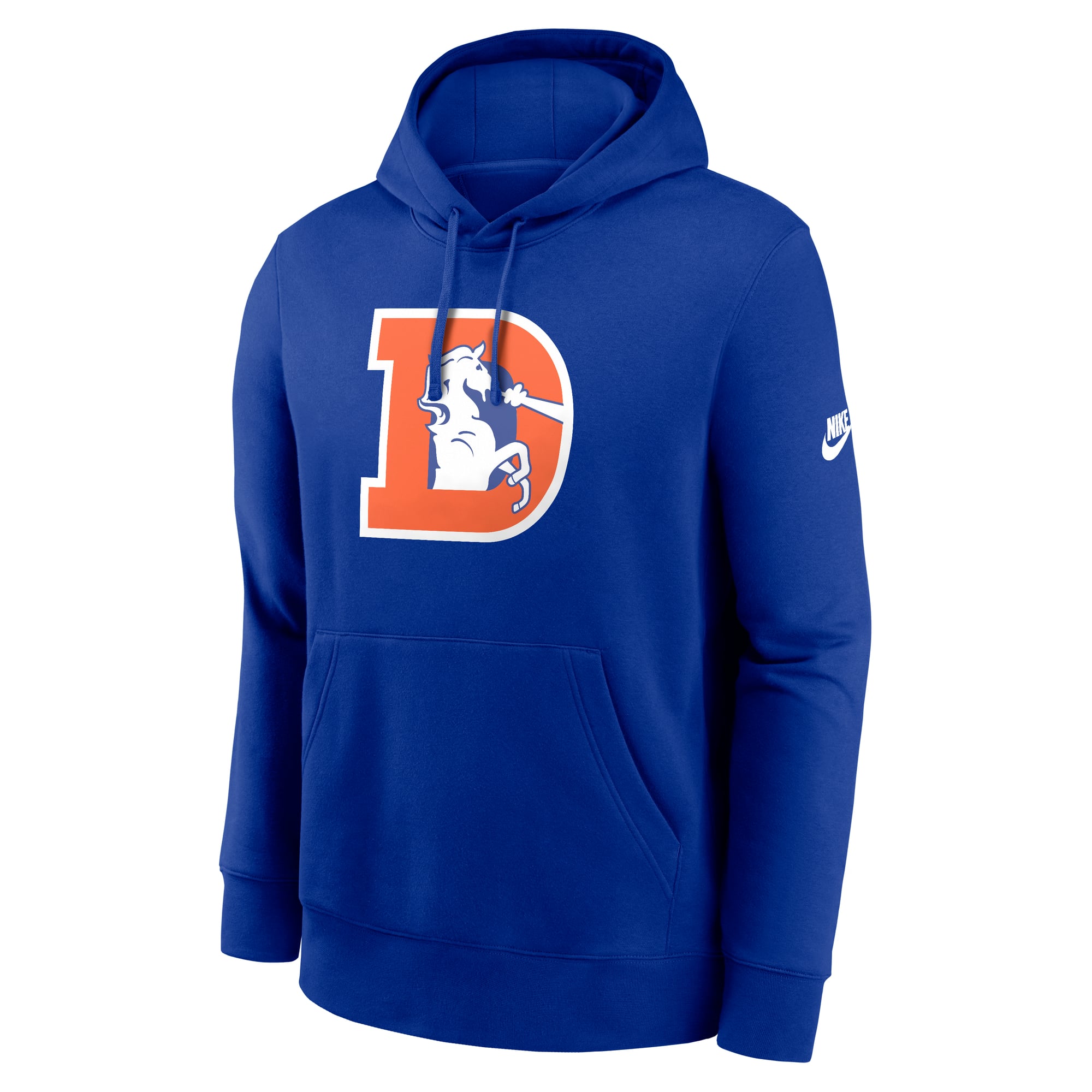 Sweat à capuche Nike Royal Denver Broncos Club Fleece pour homme