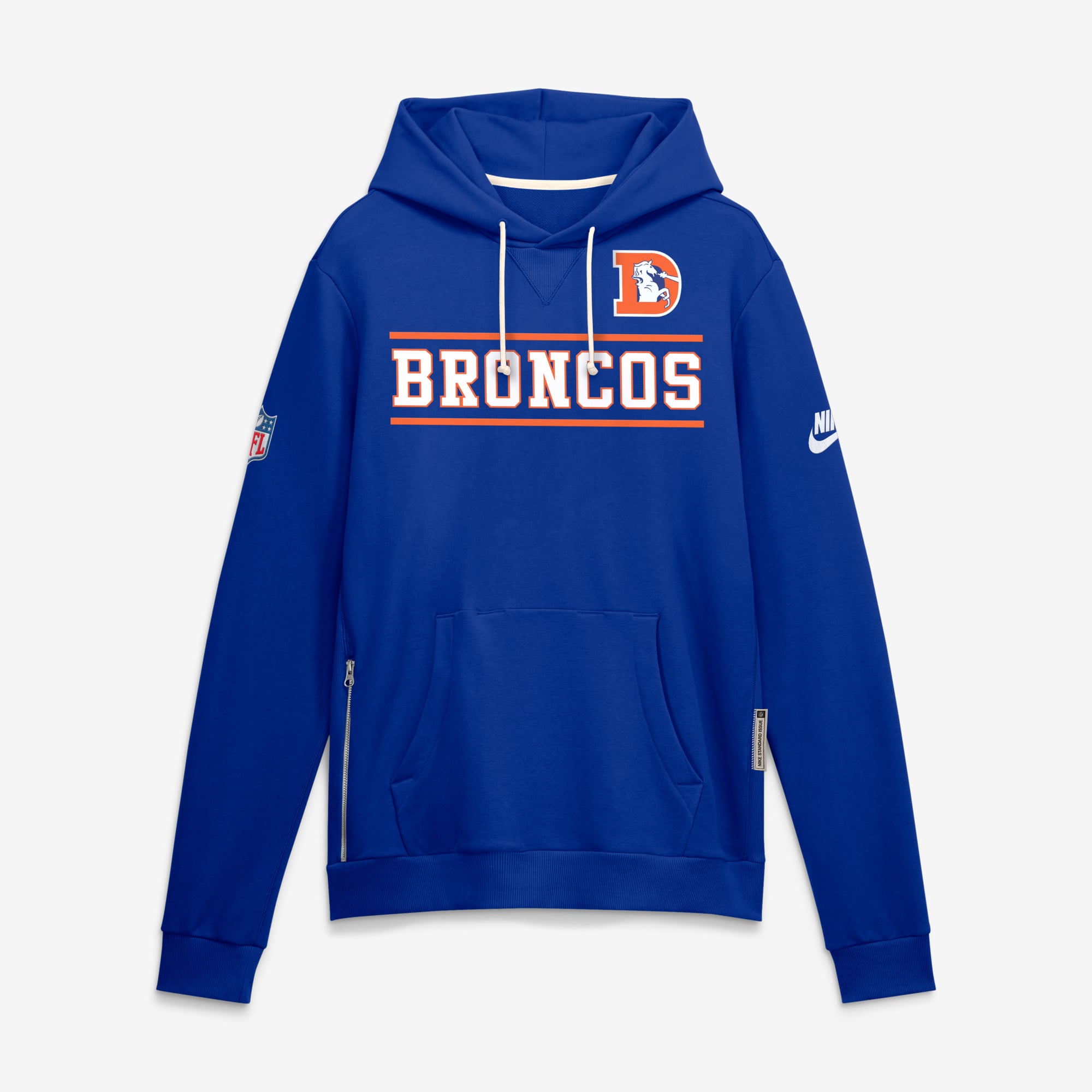 Men's Nike Royal Denver Broncos Standard Issue Replay Officials Alternate Dri-FIT Hoodie