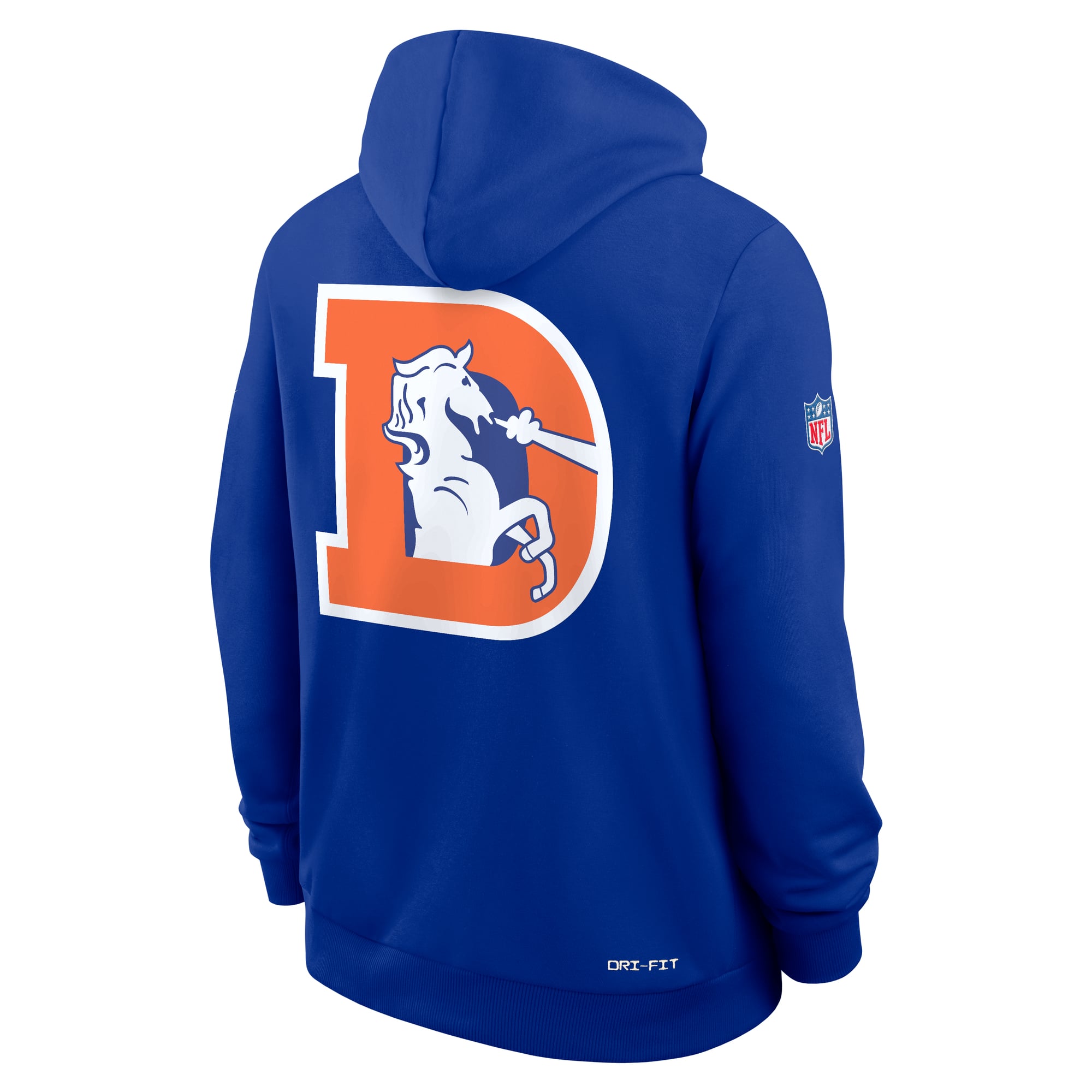 Men's Nike Royal Denver Broncos Standard Issue Replay Officials Alternate Dri-FIT Hoodie