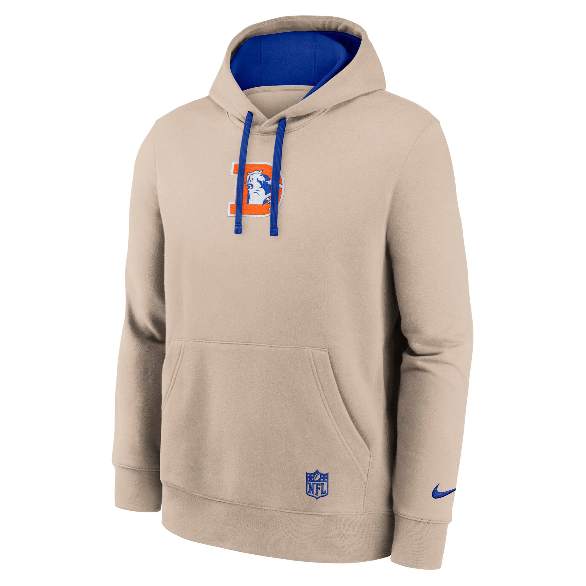 Sweat à capuche Nike Sand Denver Broncos Rewind Club pour homme