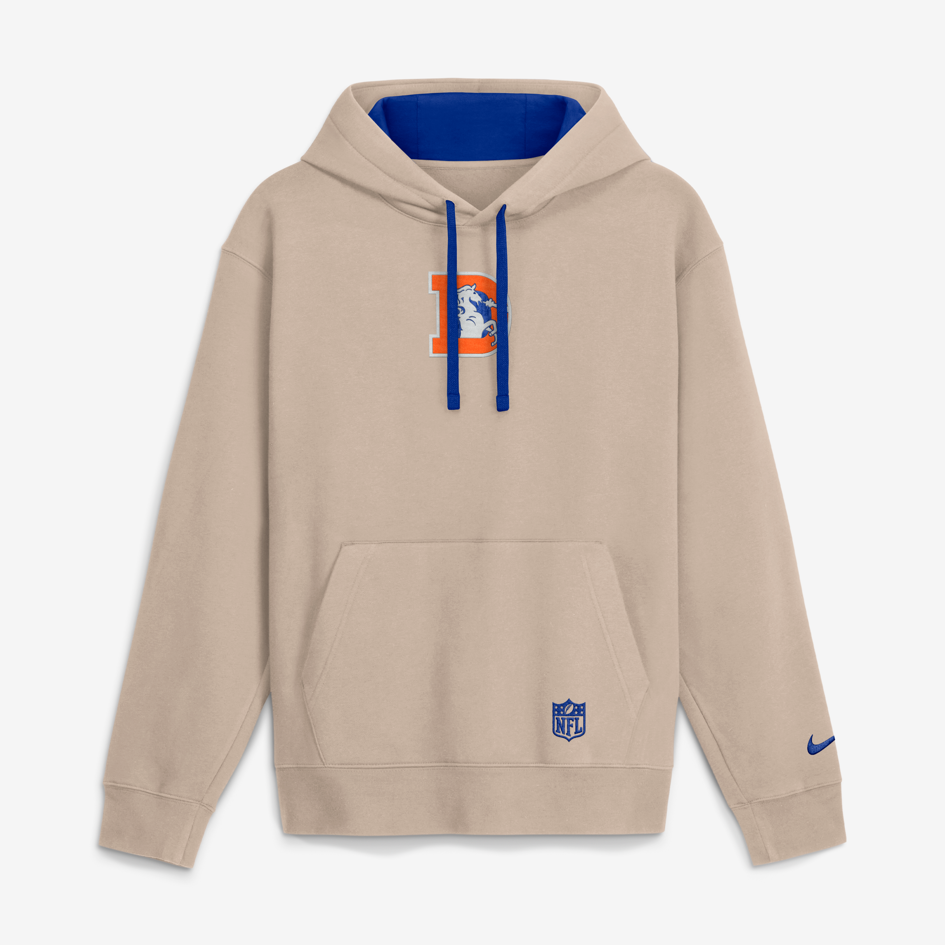 Sweat à capuche Nike Sand Denver Broncos Rewind Club pour homme