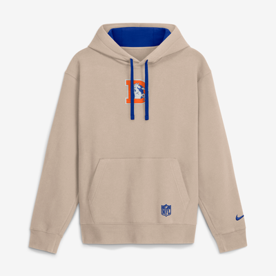 Denver Broncos Nike Rewind Club Hoodie - Sand
