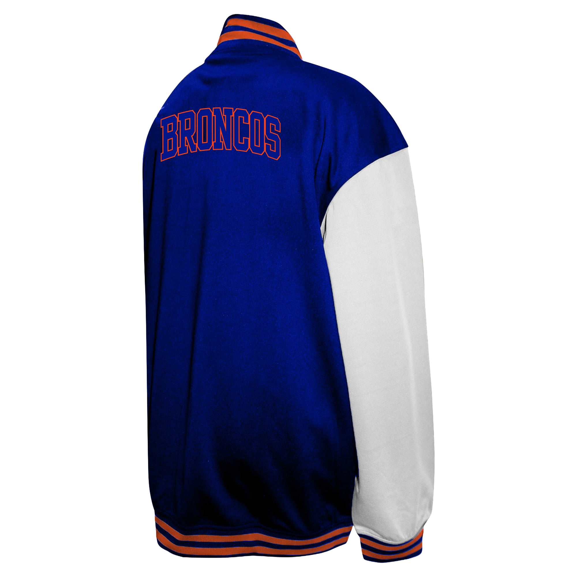 Men's Profile Royal Denver Broncos Big & Tall Full-Snap Varsity Jacket