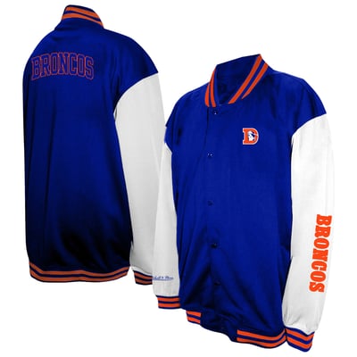  Denver Broncos Profile Big & Tall Full-Snap Varsity Jacket - Royal