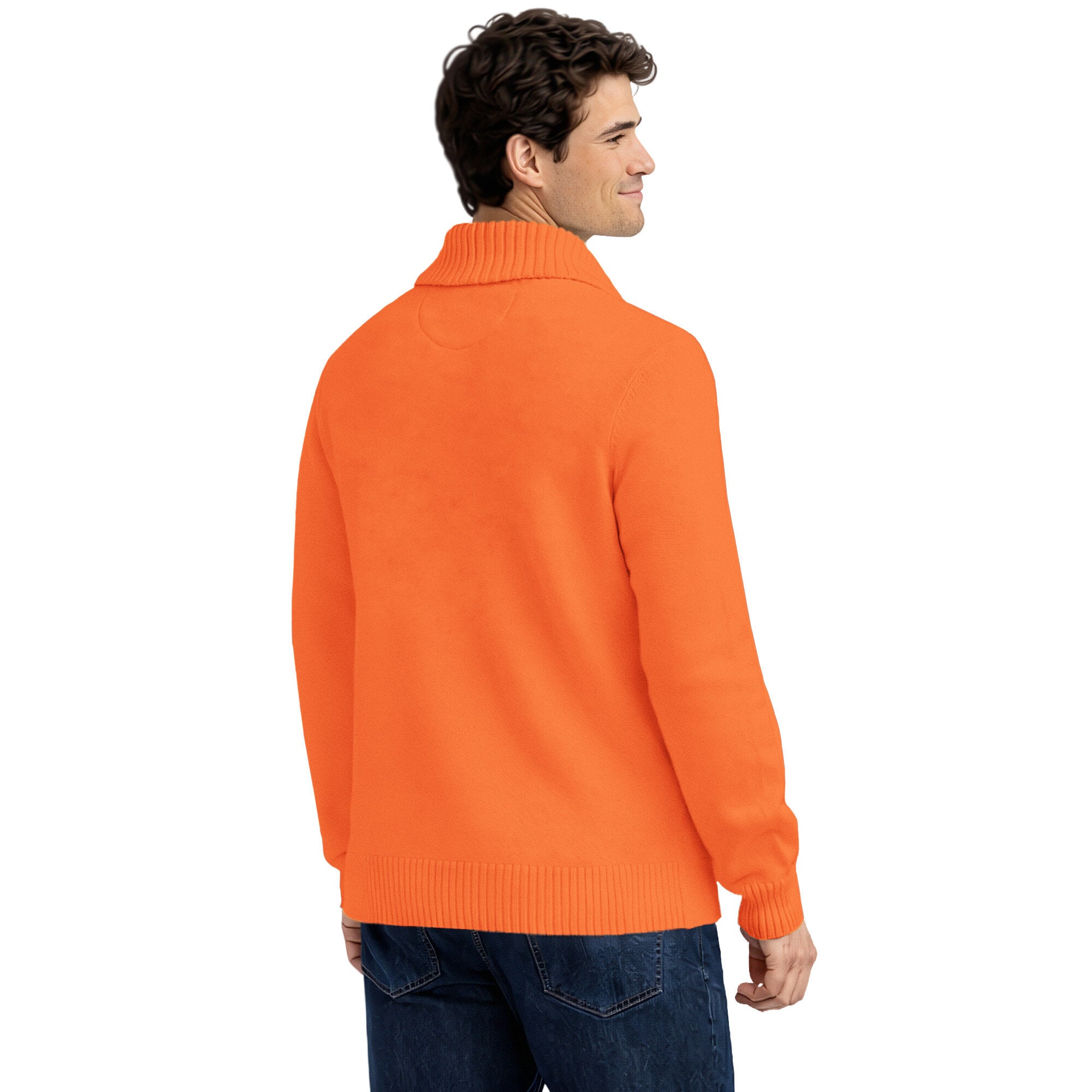 Gilet cardigan en maille épaisse à col châle Denver Broncos orange Starter pour homme