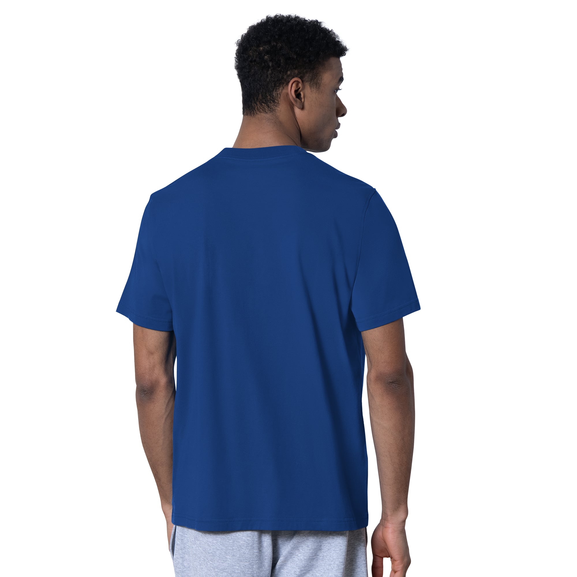 Men's Starter  Royal/Heather Gray Denver Broncos Two-Pack Throwback Logo T-Shirt Set