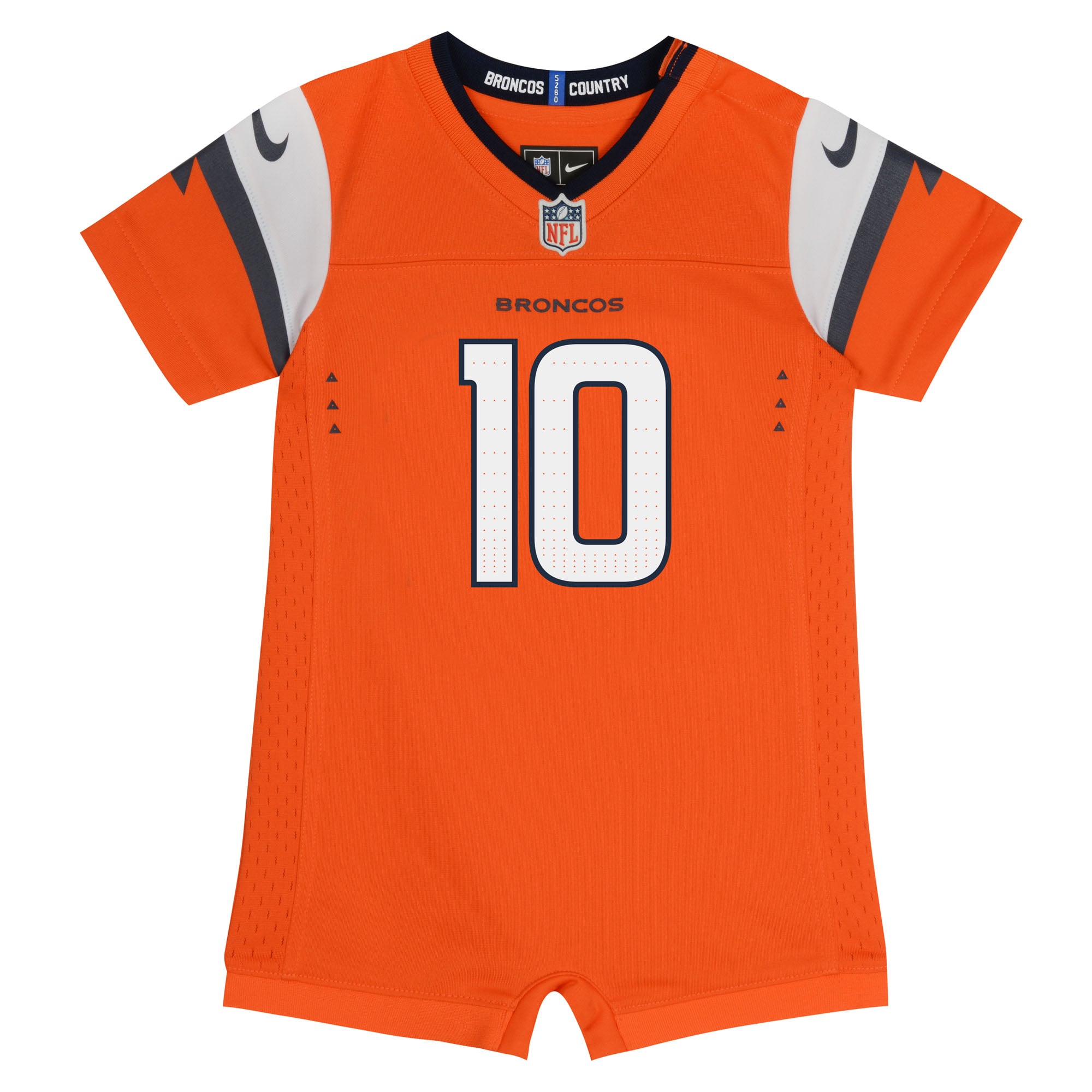 Combinaison Nike Bo Nix orange Denver Broncos pour nouveau-né
