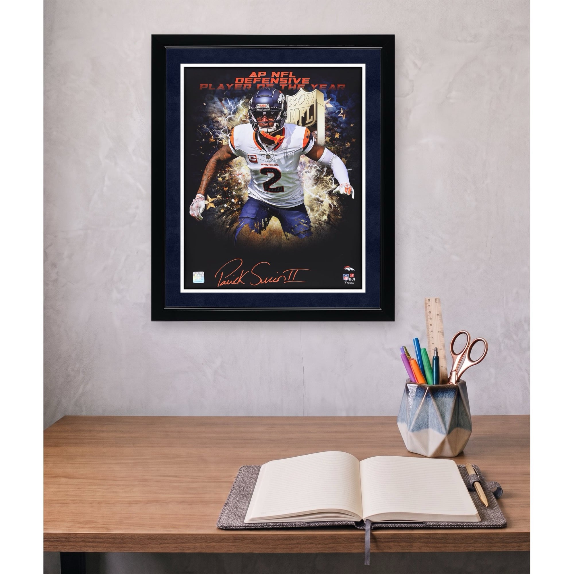 Patrick Surtain II Denver Broncos Autographed 16" x 20" 2024 NFL DPOY In-Focus Photograph