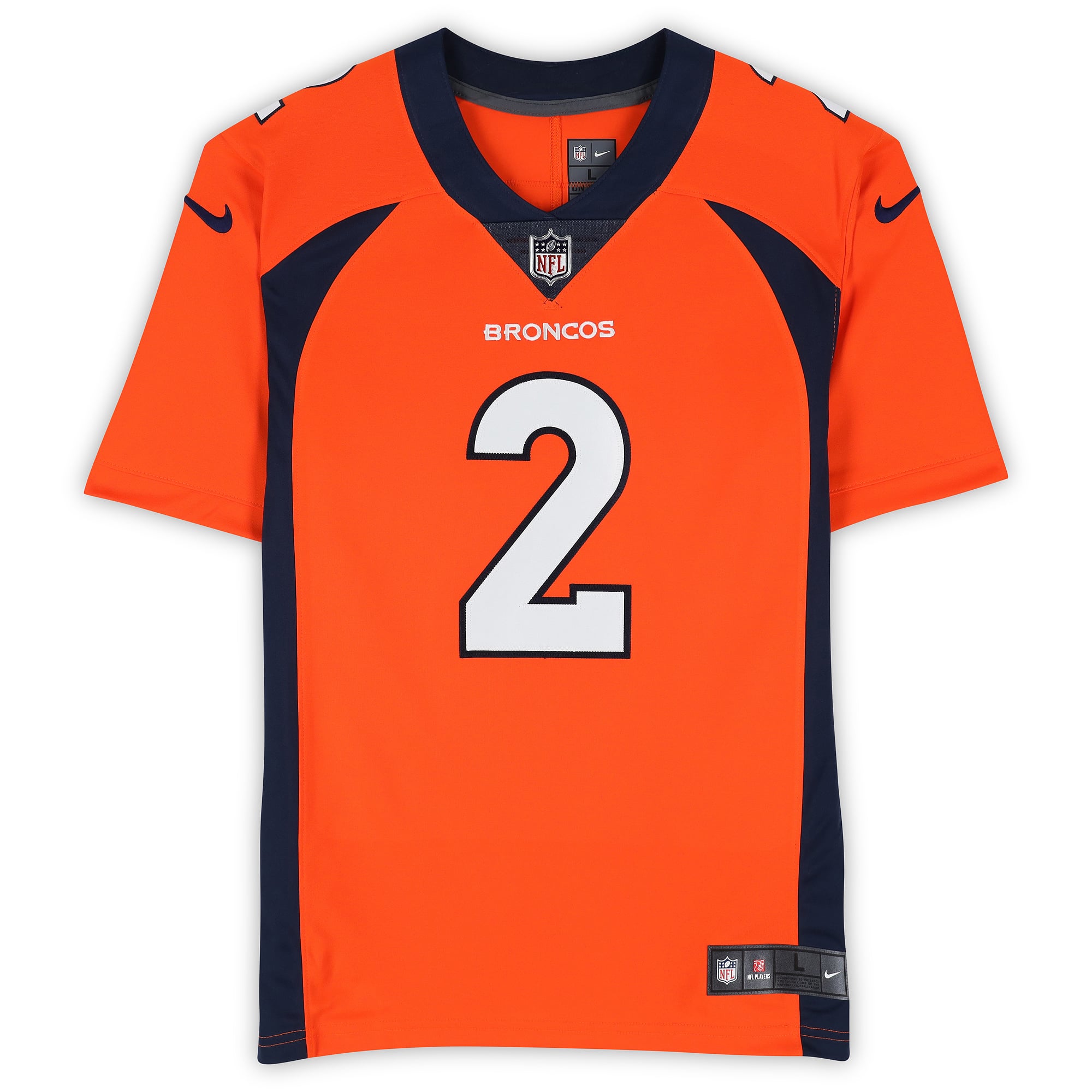 Maillot rétro Nike orange autographié de Patrick Surtain II (Denver Broncos), édition limitée 1997-2023