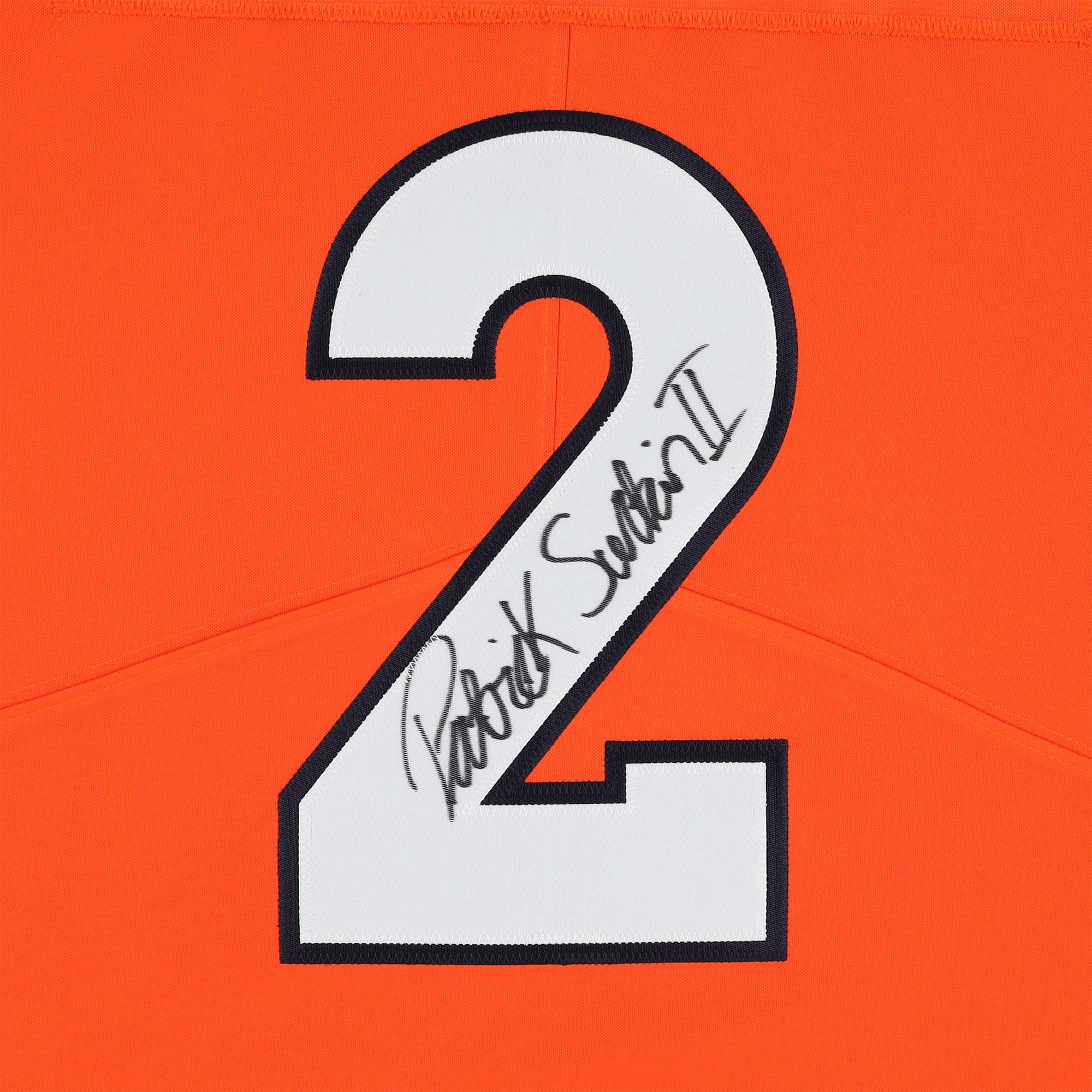 Maillot rétro Nike orange autographié de Patrick Surtain II (Denver Broncos), édition limitée 1997-2023