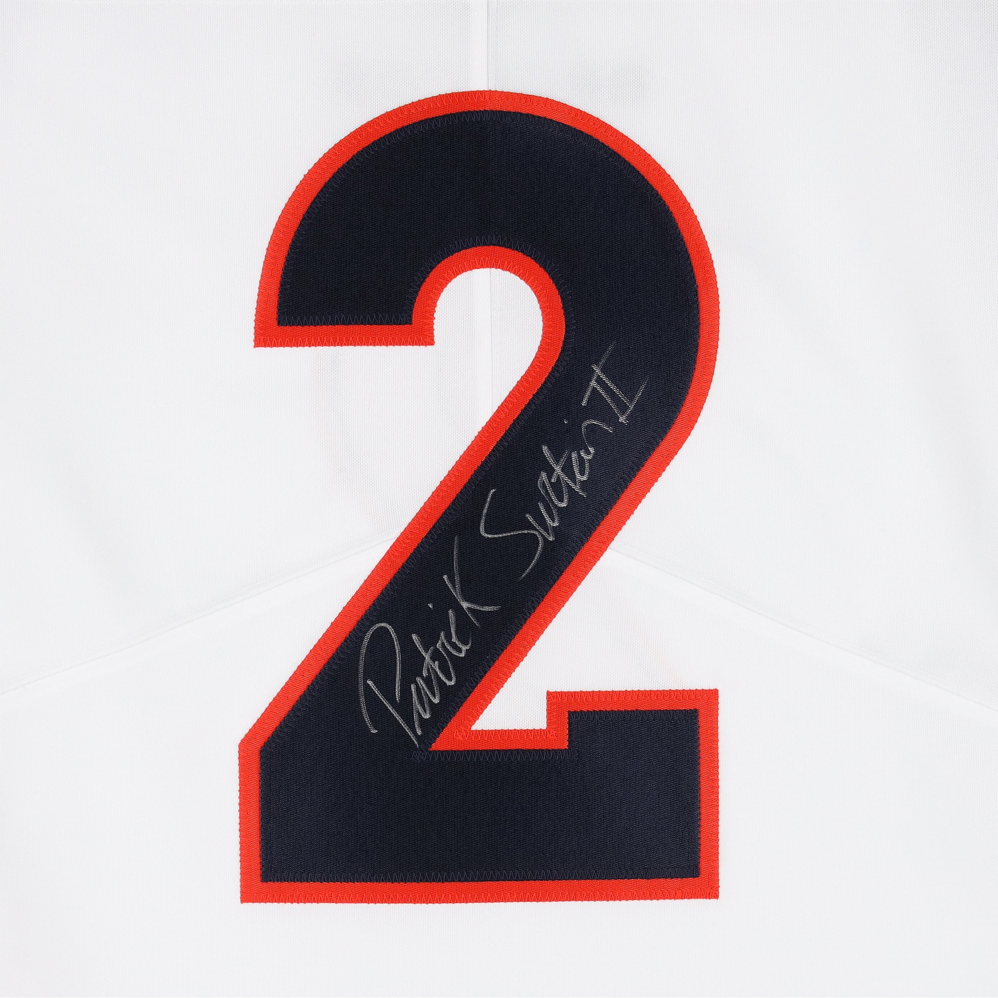 Maillot rétro Nike blanc autographié de Patrick Surtain II (Denver Broncos), édition limitée 1997-2023.