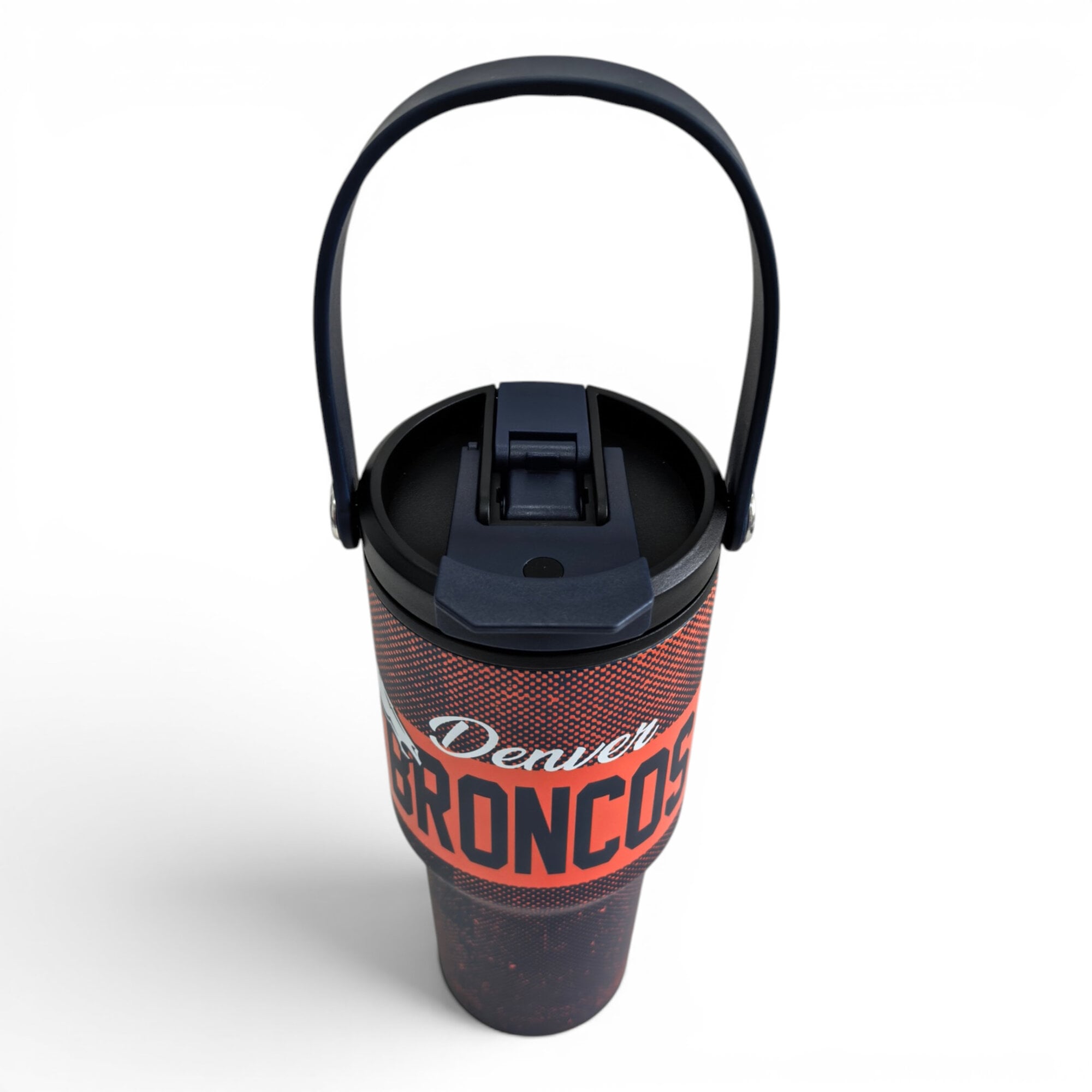 Pegasus Denver Broncos 24oz. Speckled Gradient Stainless Steel Dual Top Water Bottle