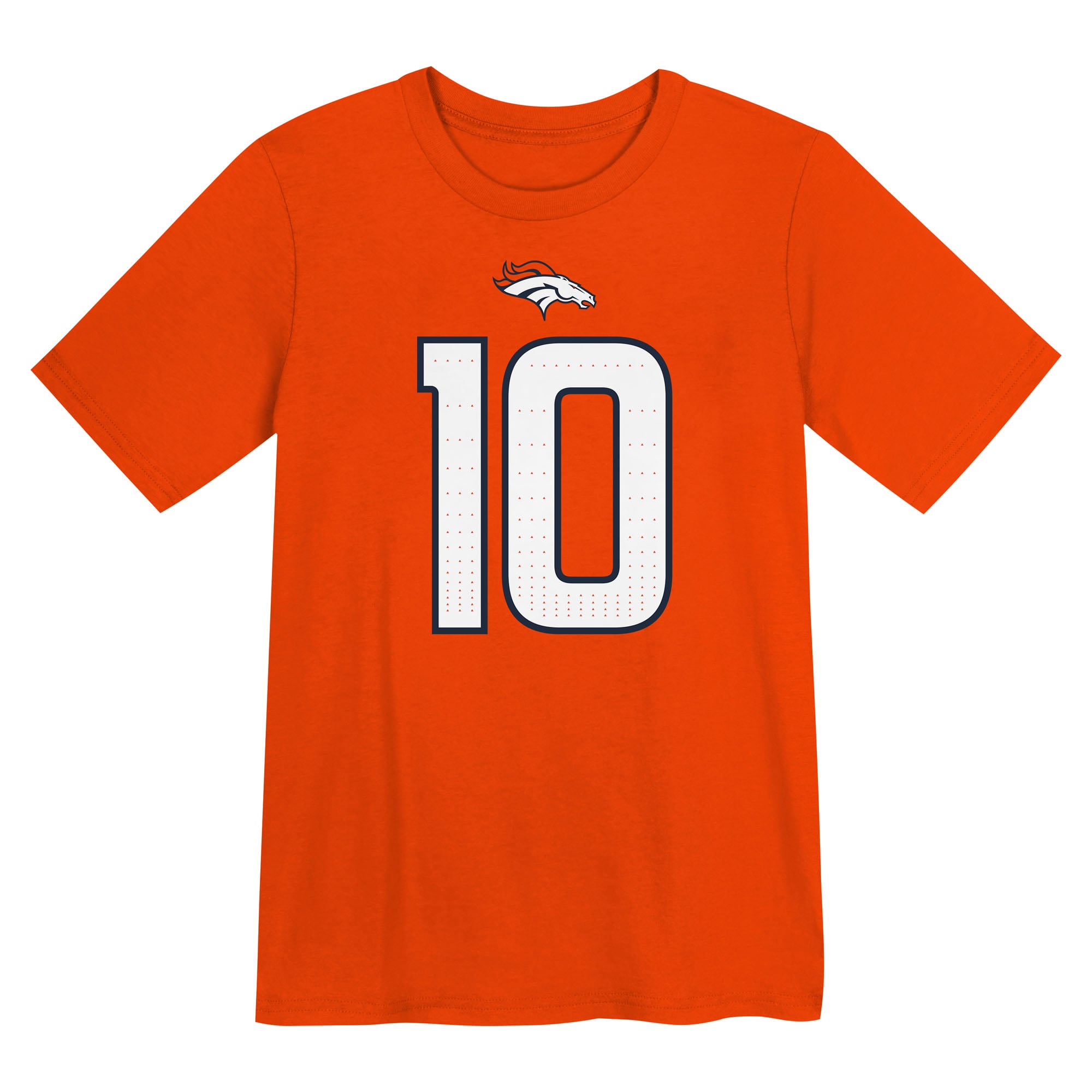 T-shirt Nike Bo Nix Orange Denver Broncos avec nom et numéro de joueur pour enfants d'âge préscolaire