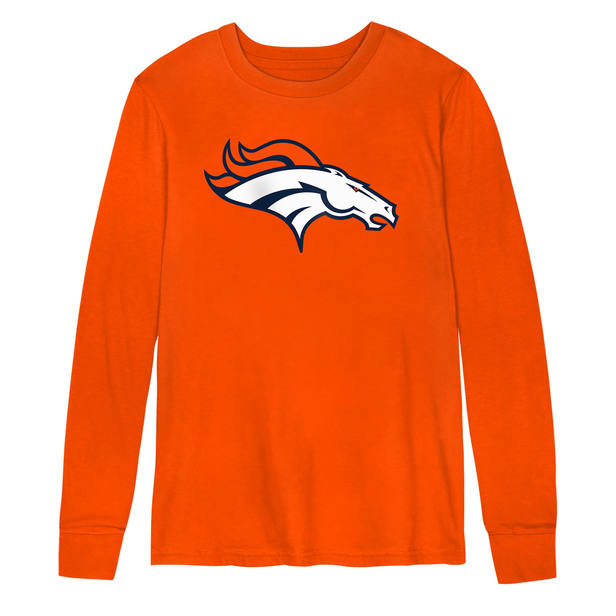 Preschool Outerstuff Orange Denver Broncos Primary Logo Long Sleeve T-Shirt