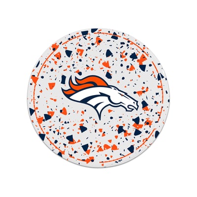 Denver Broncos The Memory Company Circle Ceramic Coaster Set