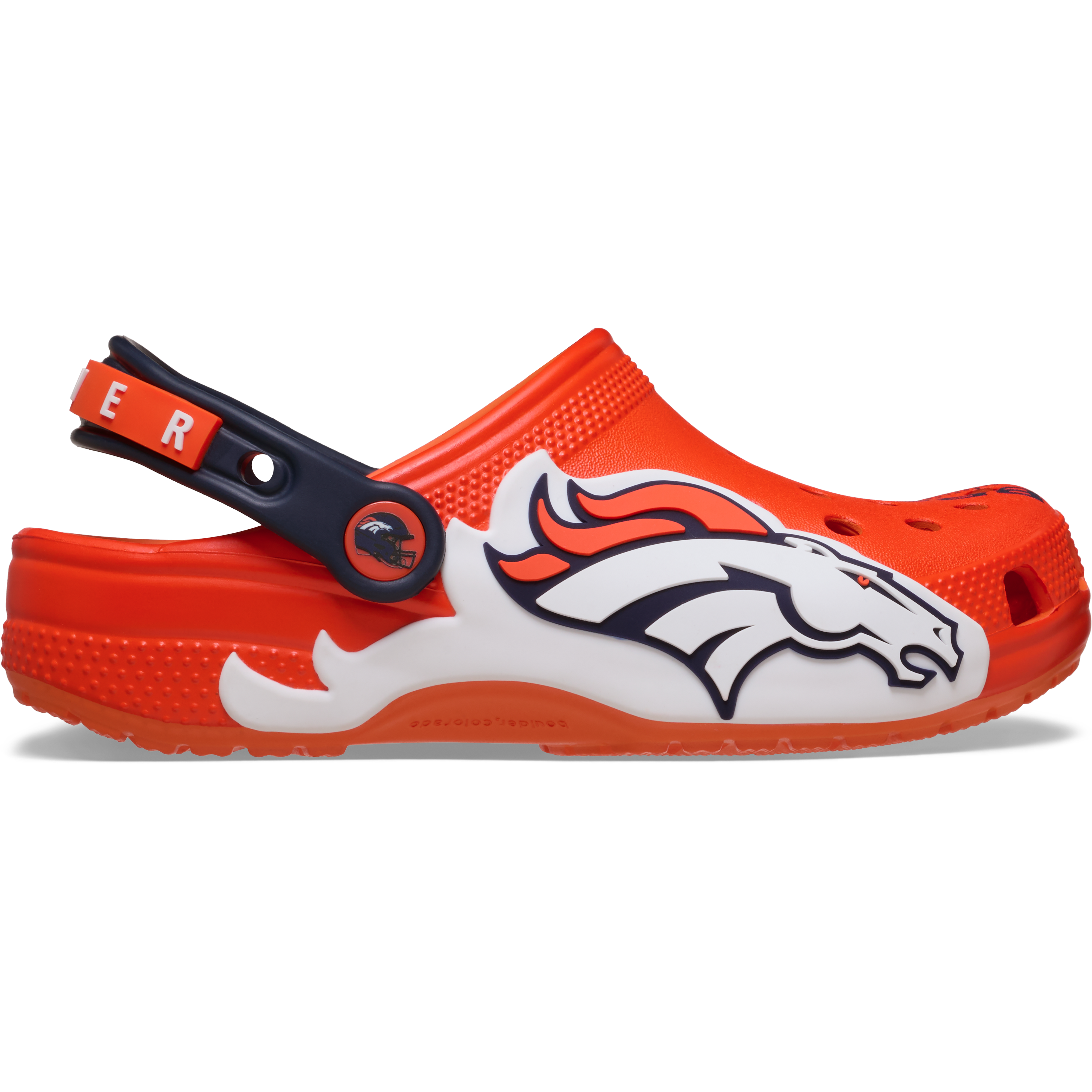 Sabots classiques Crocs orange Denver Broncos pour tout-petits