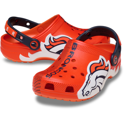  Denver Broncos Crocs Toddler Classic Clog - Orange