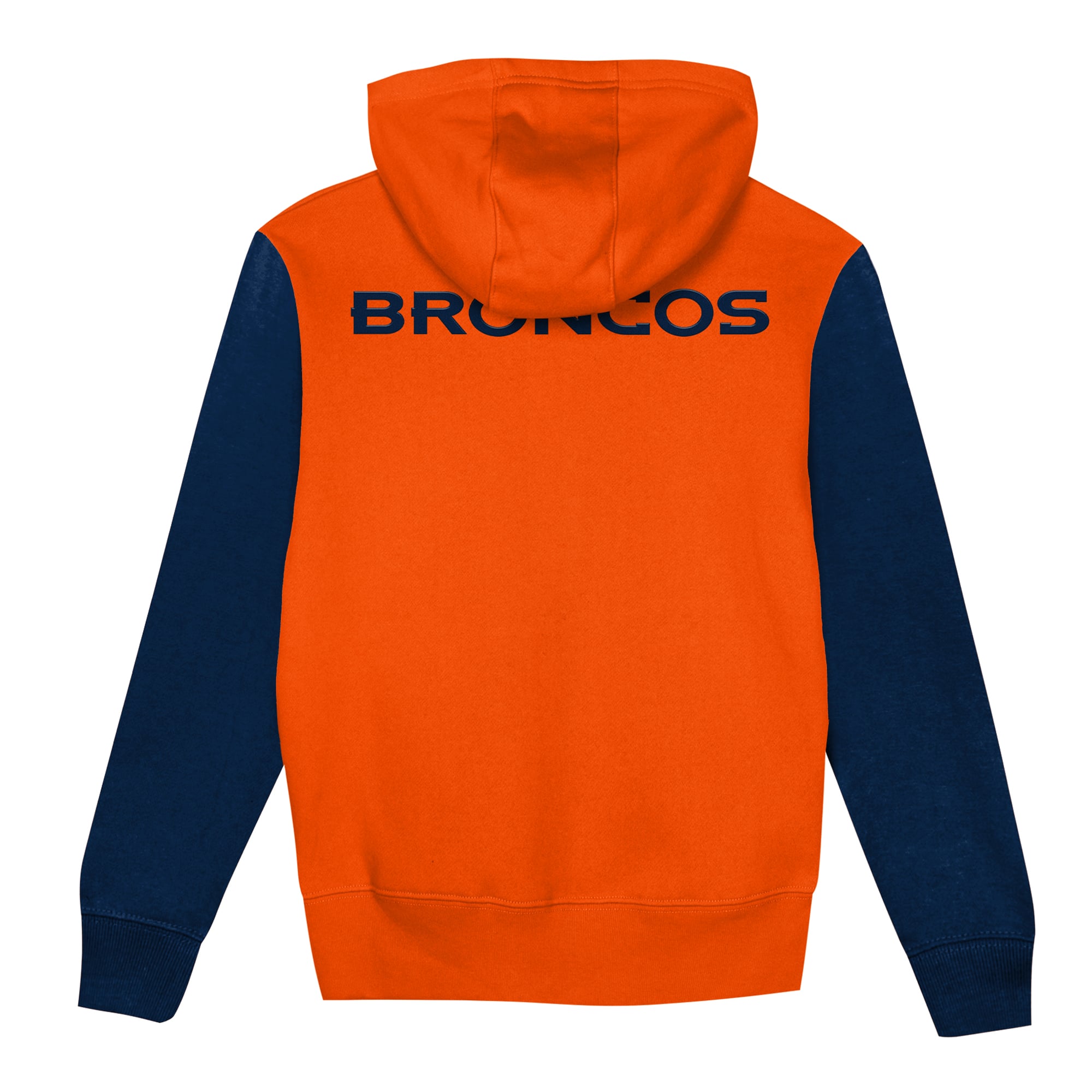 Sweat à capuche zippé Outerstuff orange/marine Denver Broncos Stadium pour tout-petit