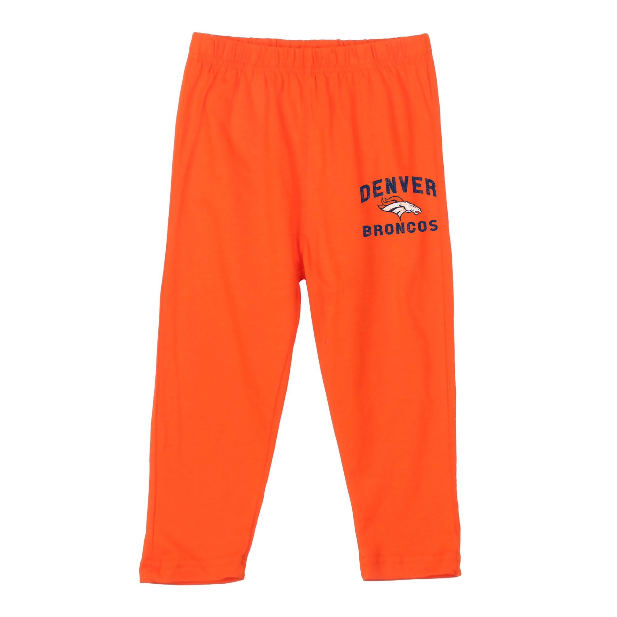 Ensemble pour tout-petit Wes & Willy orange Denver Broncos à rayures : haut manches longues et pantalon capuche.